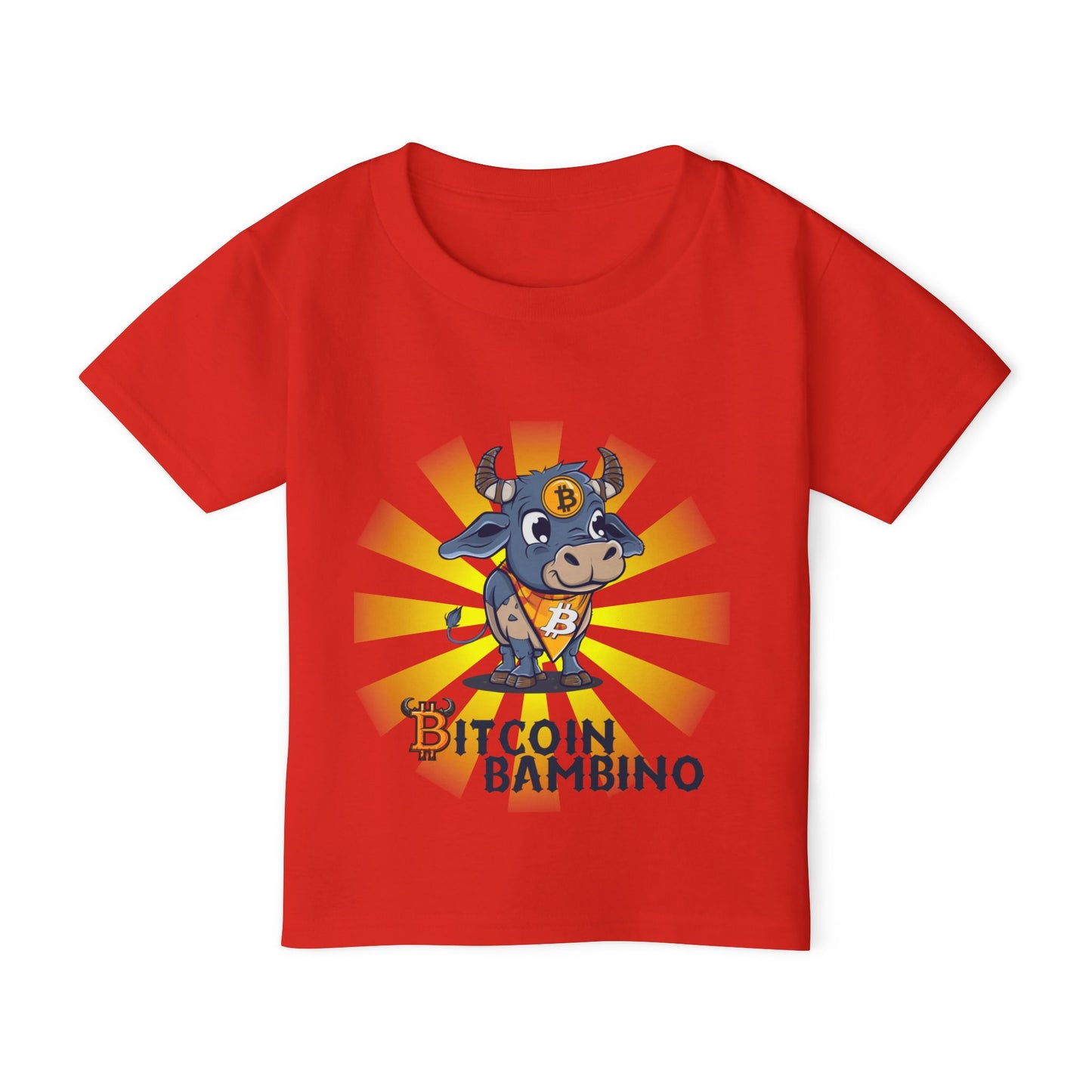 Bitcoin Bambino Toddler T-Shirt, Cute Crypto Shirt, Kids Bitcoin Tee, Bitcoin Gift for Toddlers, Cryptocurrency Apparel