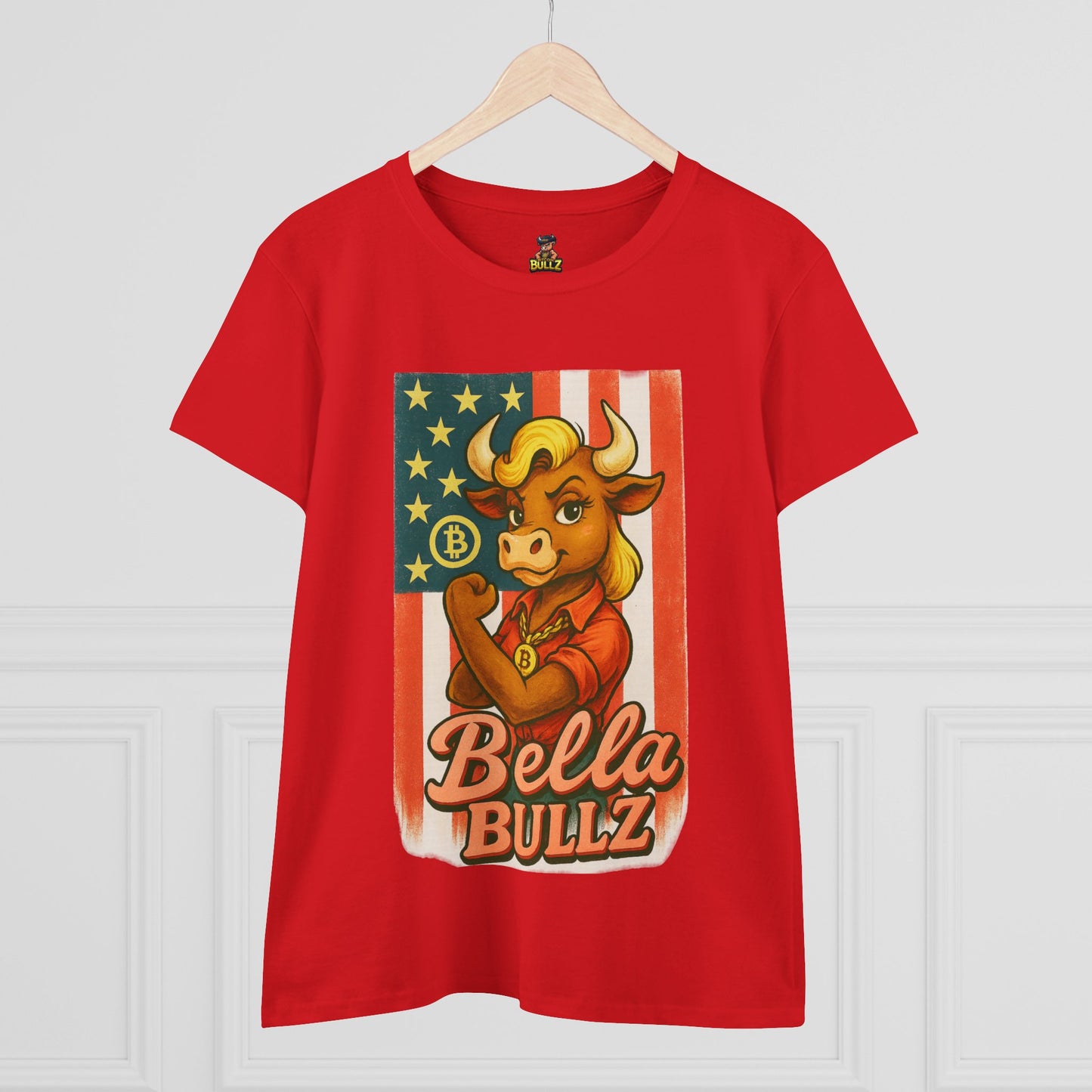 Bella Bullz Women's Graphic Tee Bitcoin Bullz Collection Limited Design