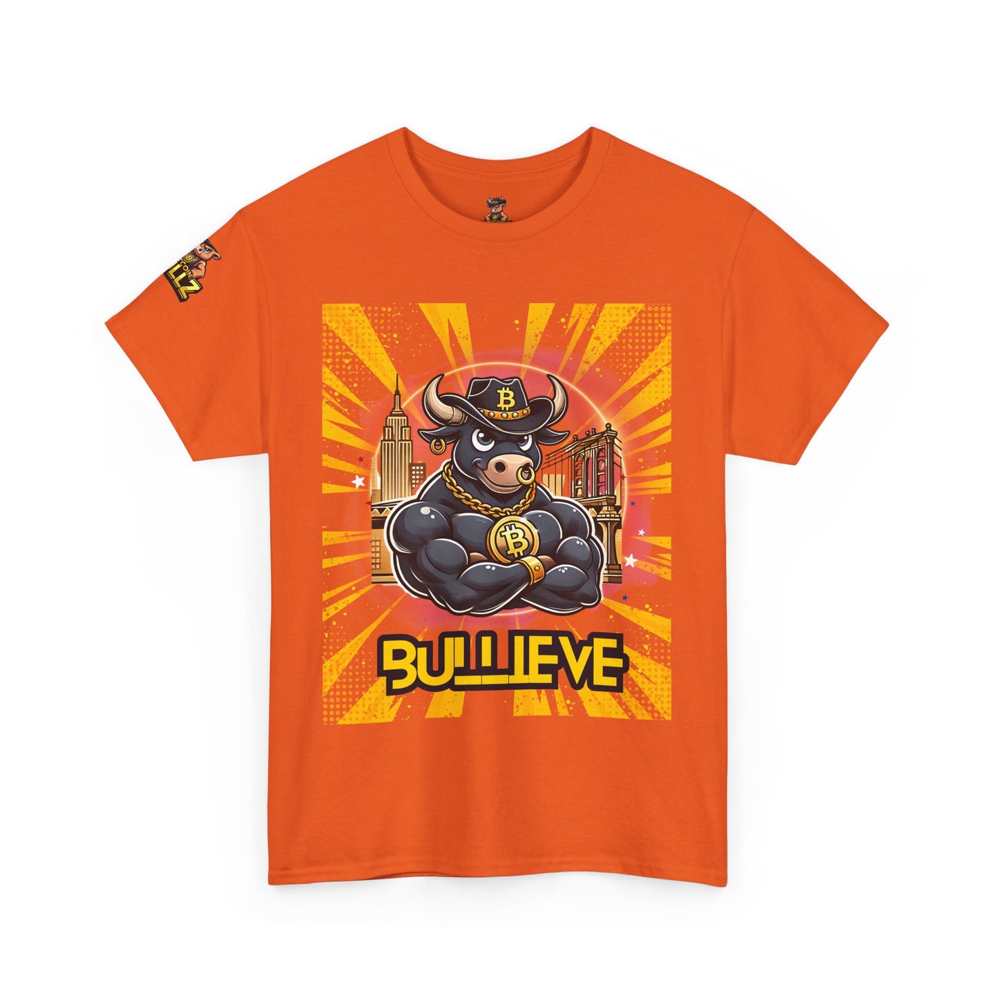 🔥 Bitcoin Bullz™ Brooklyn New York Crypto Street Tee – Bold Design for Bitcoin Bulls & Independence Lovers Limited Edition 500 Pieces Only 🔥