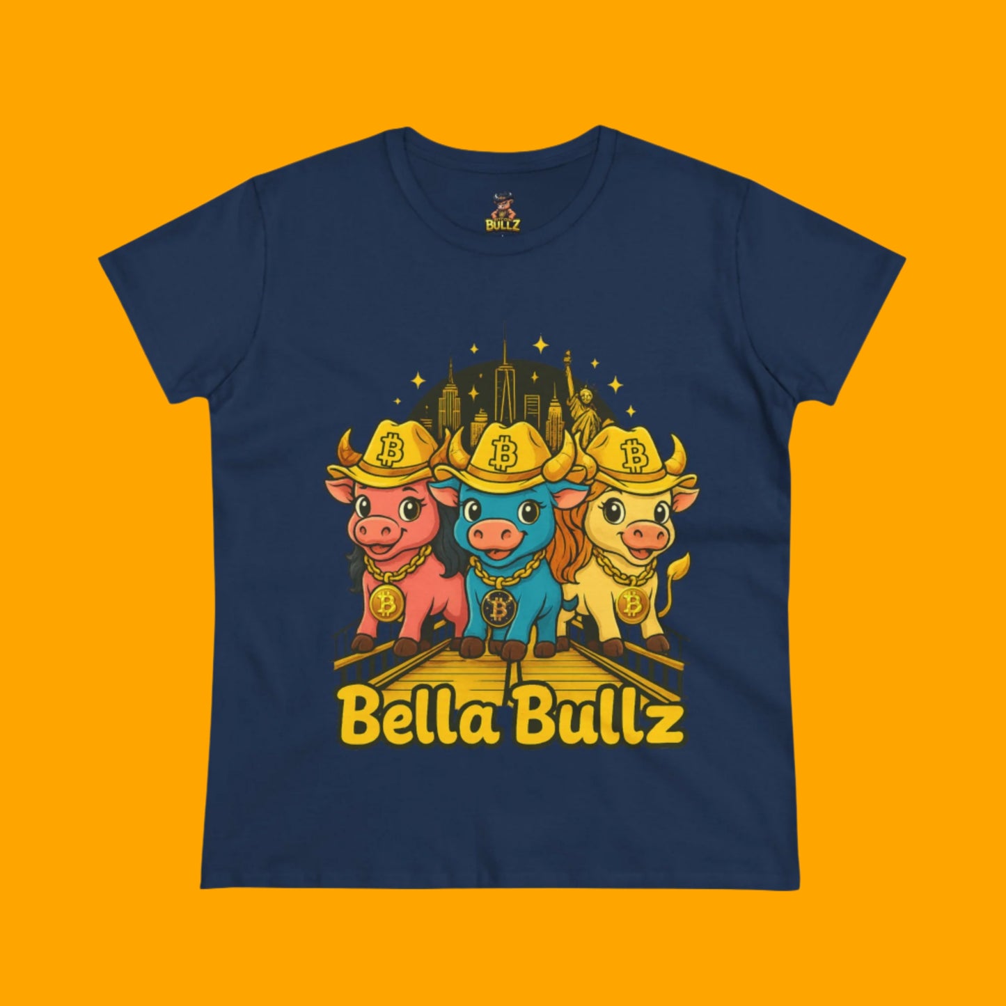 Bella Bullz Graphic Tee -Limited Design Cowgirl NYC Themed Shirt, Cute Animal Shirt