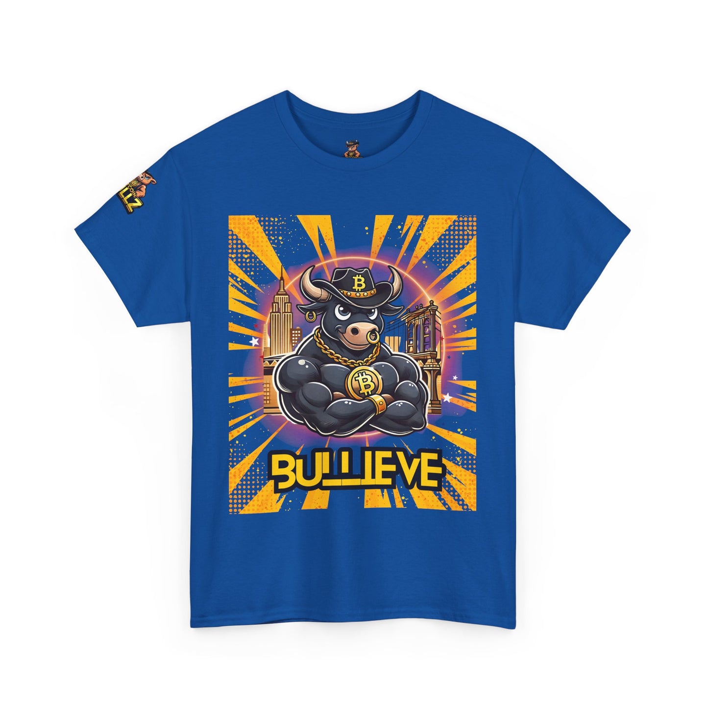 🔥 Bitcoin Bullz™ Brooklyn New York Crypto Street Tee – Bold Design for Bitcoin Bulls & Independence Lovers Limited Edition 500 Pieces Only 🔥