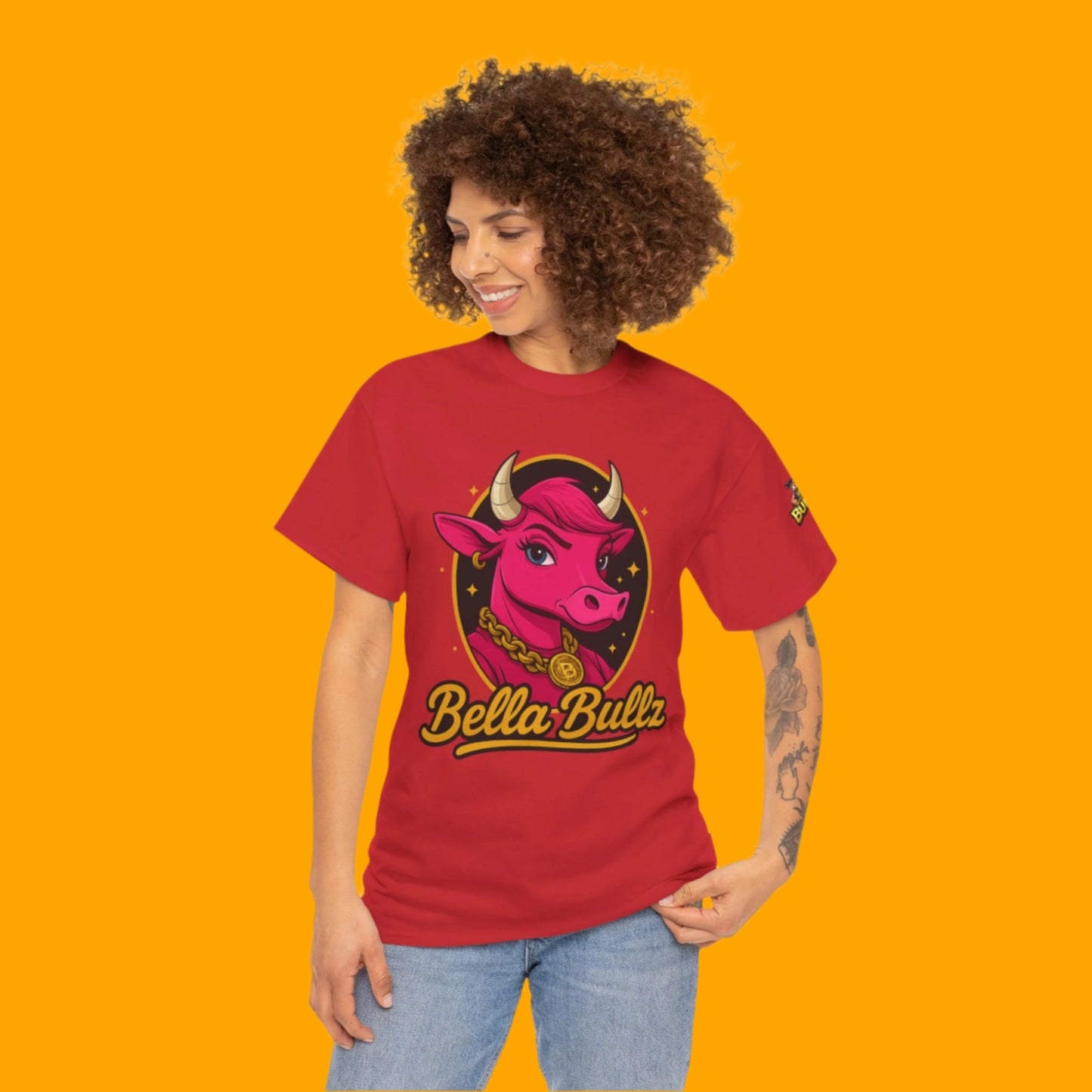 Women’s Graphic Tee - Crypto Bullz Western Texas Shirt, Crypto Passion, Rodeo Bella Bullz, Limited Design