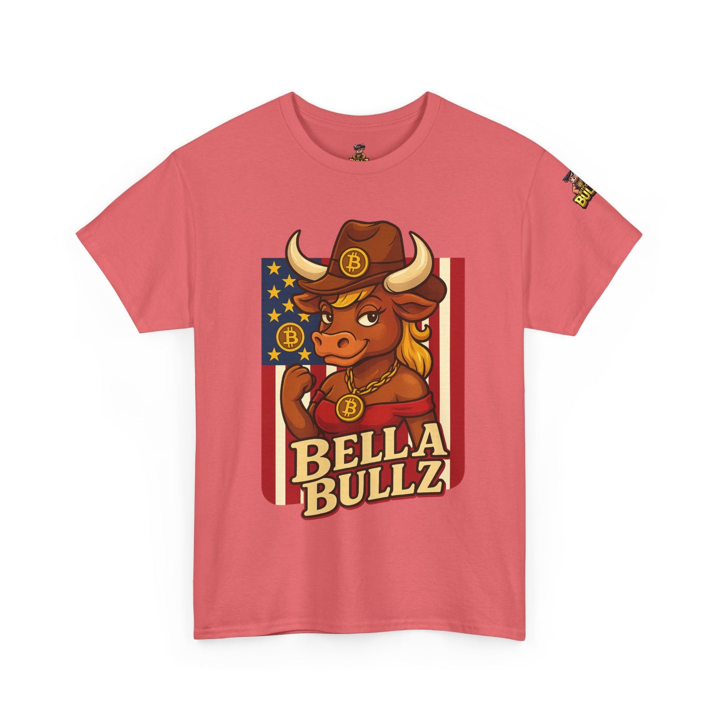 Bella Bullz Texas Cowboy Style for Crypto Women Limited Design Fashion Tee