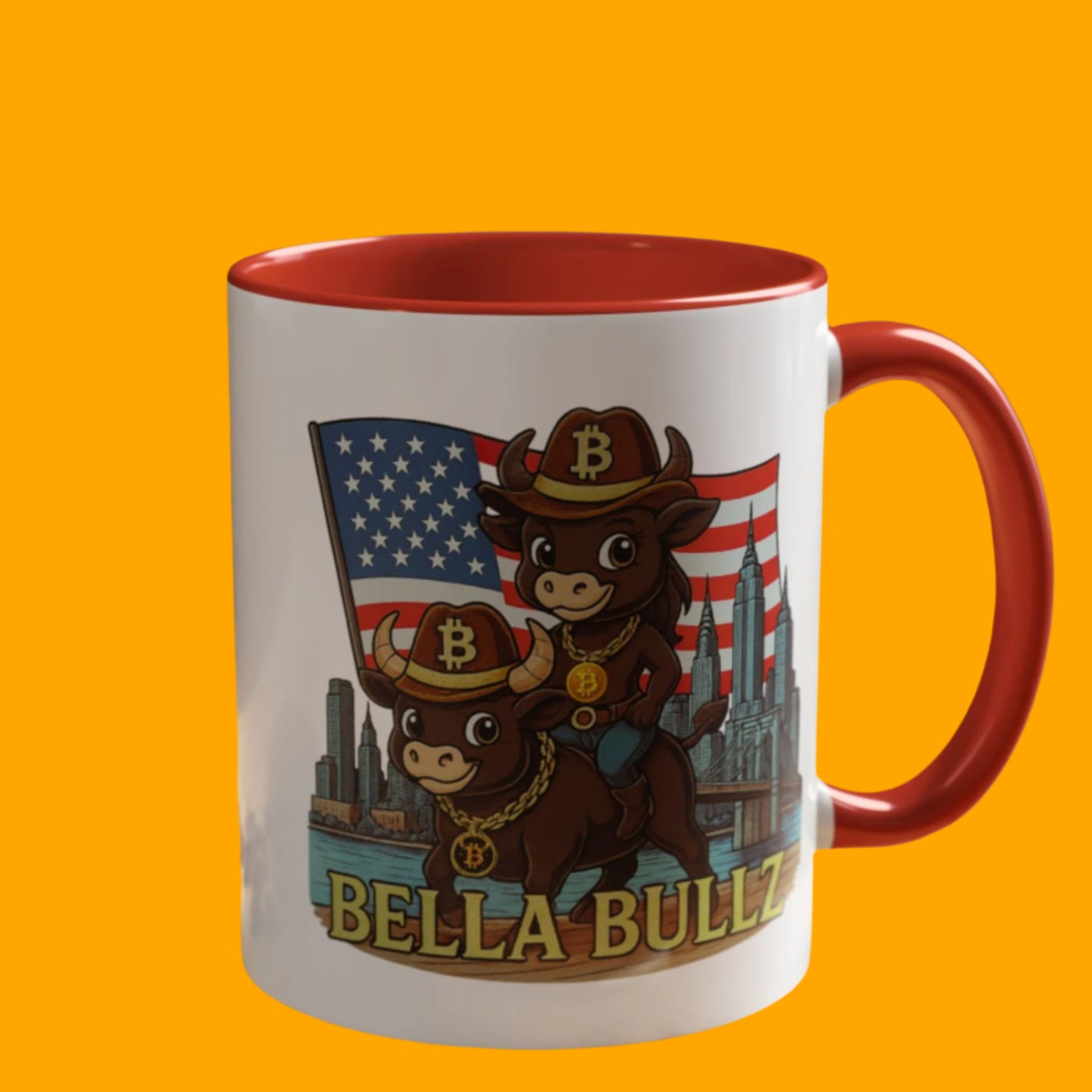 Crypto Women Accent Coffee Mug - Fun Animal Design, Bitcoin Home Decor for Coffee Lovers