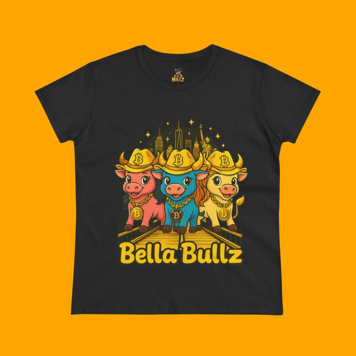 Bella Bullz Graphic Tee -Limited Design Cowgirl NYC Themed Shirt, Cute Animal Shirt