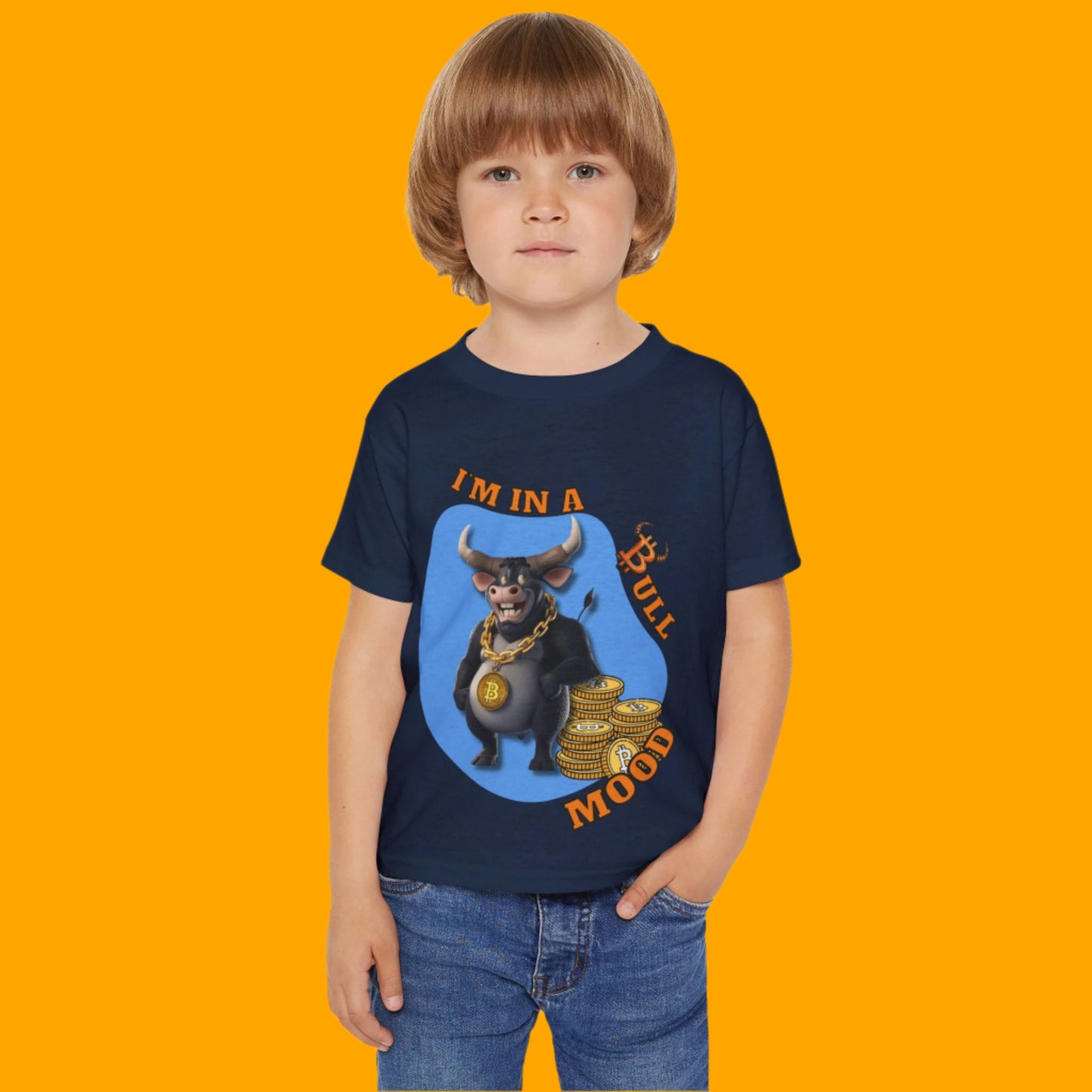 Bitcoin Bullz™ Kids T-Shirt, Fun Toddler Shirt, Cute Graphic Tee Limited Edition Baby Bullz™ Collection, Gifts for Young Enthusiasts, Cool Kids Apparel