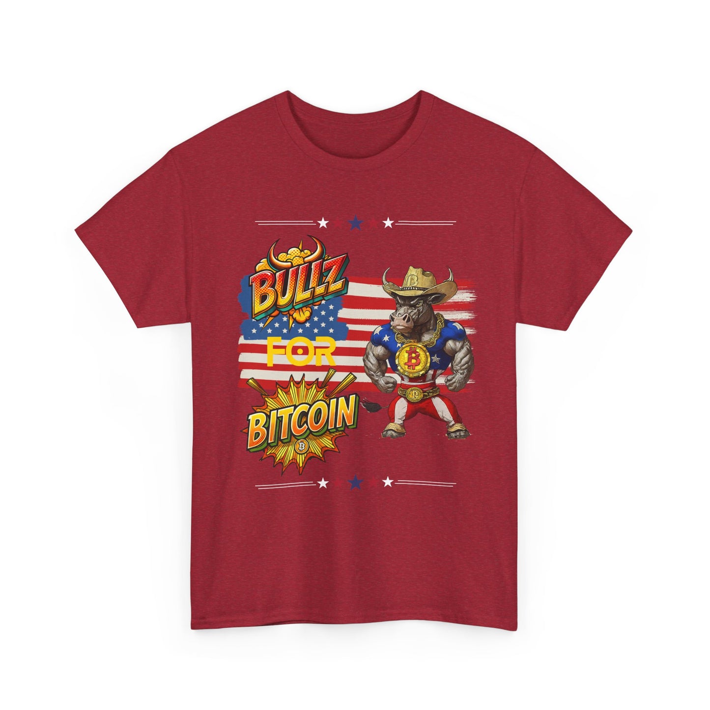 🔥 Bitcoin Bullz™ Patriotic Crypto Street Tee – Bold USA Design for Bitcoin Bulls & Independence Lovers Mens Stylish T-Shirt 🔥