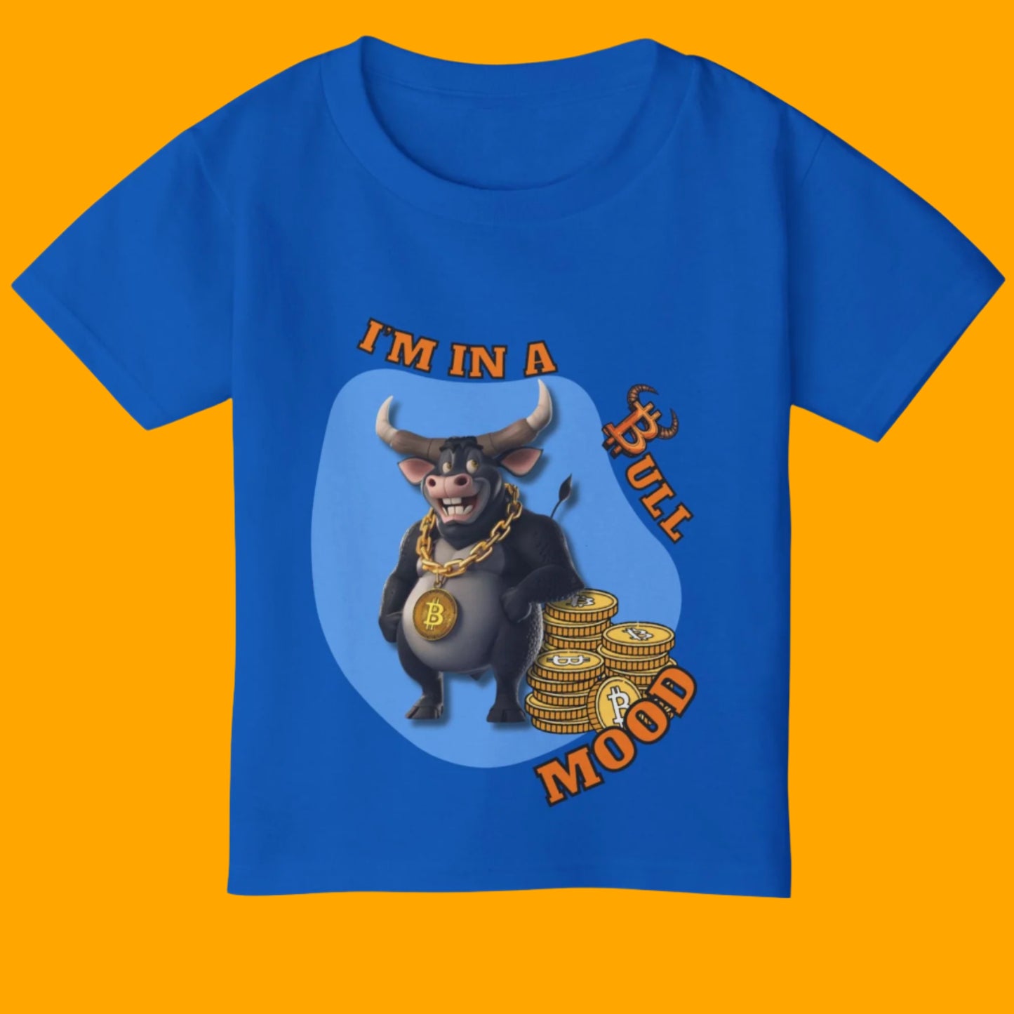 Bitcoin Bullz™ Kids T-Shirt, Fun Toddler Shirt, Cute Graphic Tee Limited Edition Baby Bullz™ Collection, Gifts for Young Enthusiasts, Cool Kids Apparel