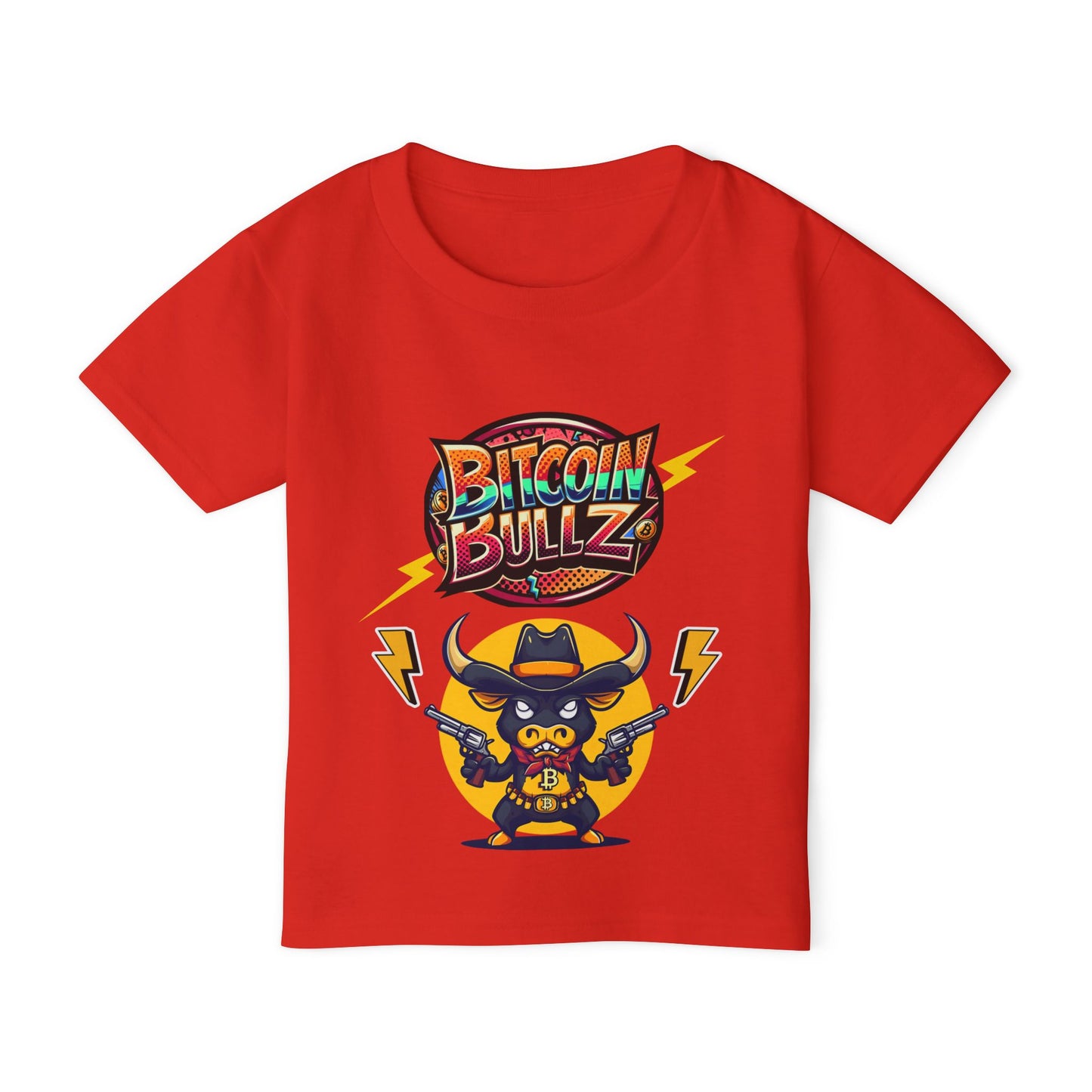 Bitcoin Bullz™ Kids T-Shirt, Fun Toddler Shirt, Graphic Tee for Cryptocurrency Lovers, Gifts for Young Enthusiasts, Cool Kids Apparel