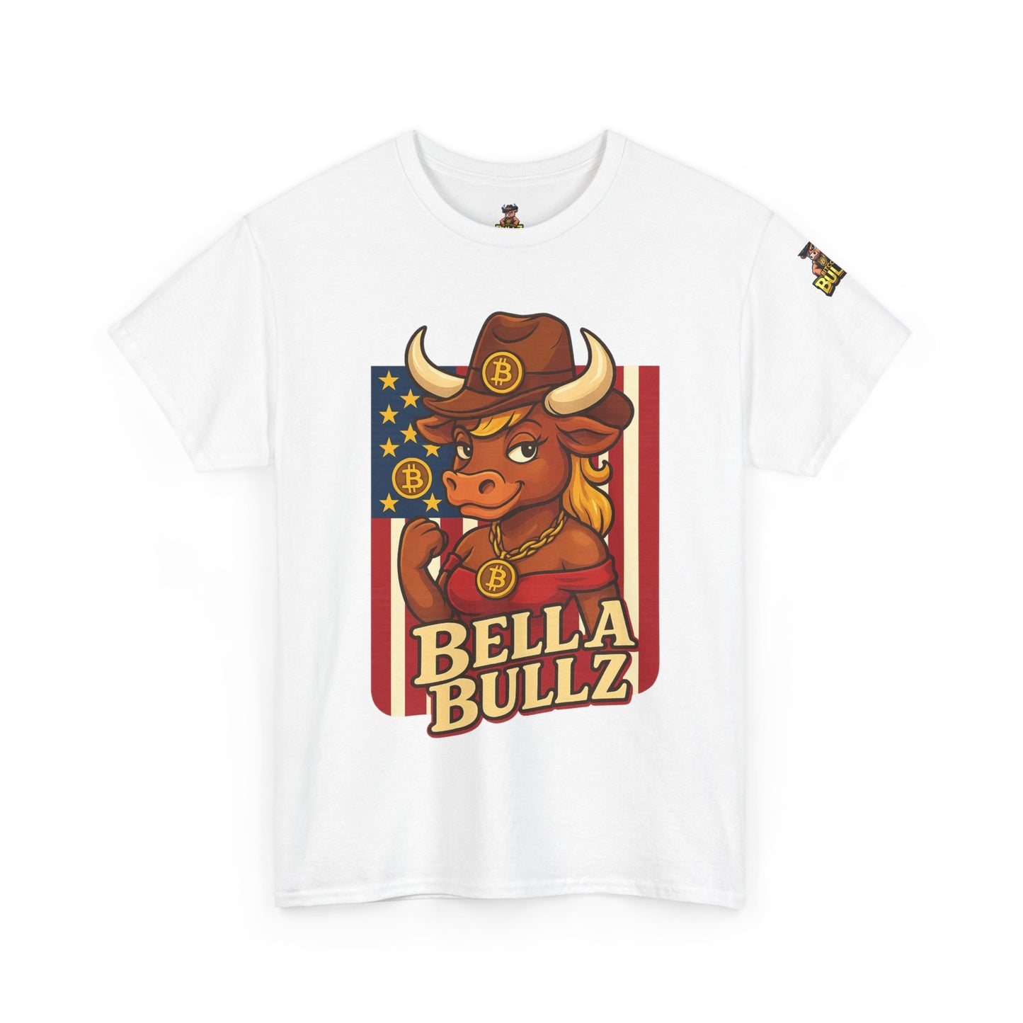 Bella Bullz Texas Cowboy Style for Crypto Women Limited Design Fashion Tee