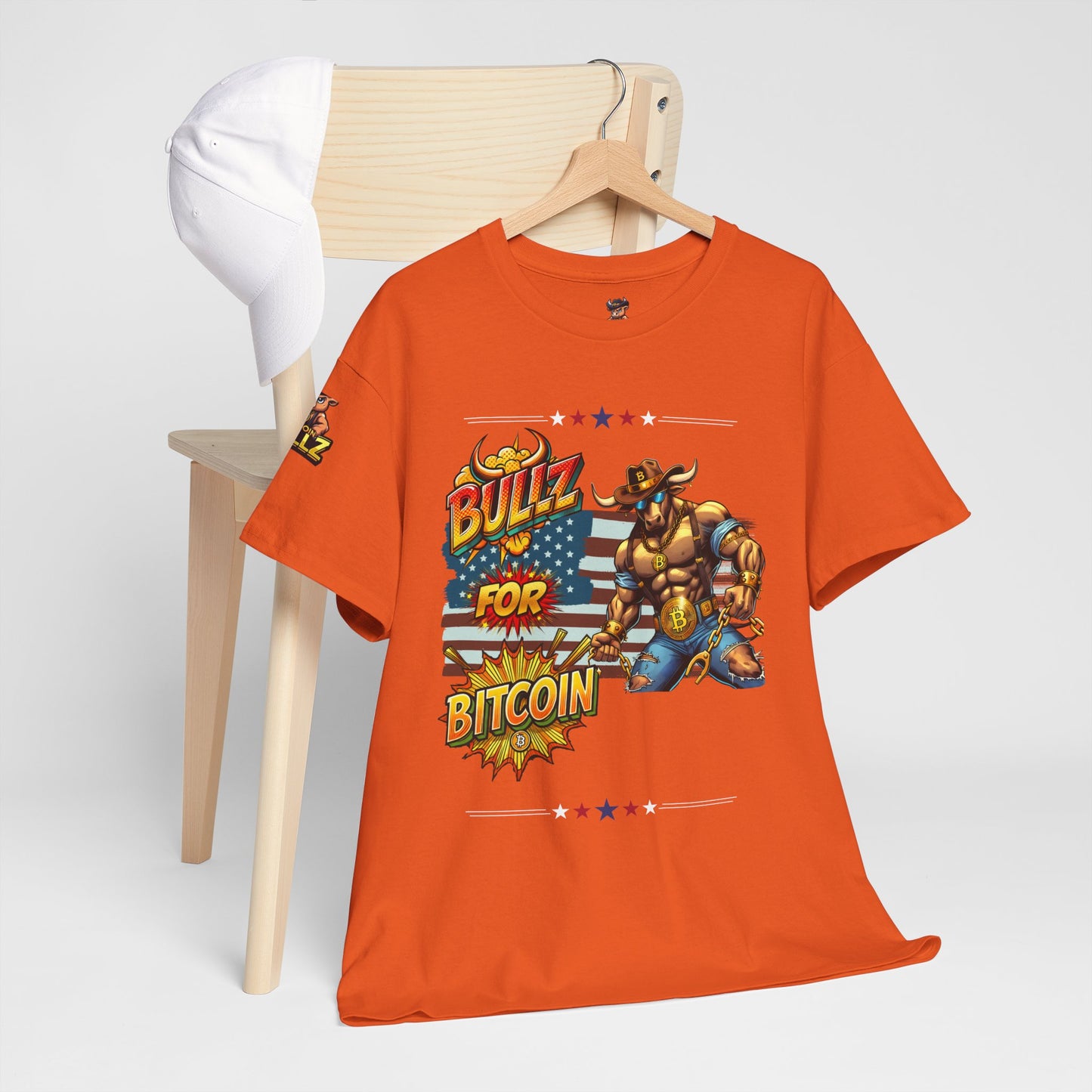 🔥 Bitcoin Bullz™ Patriotic Crypto Street Tee – Bold USA Design for Bitcoin Bulls & Independence Lovers Crypto Animals
