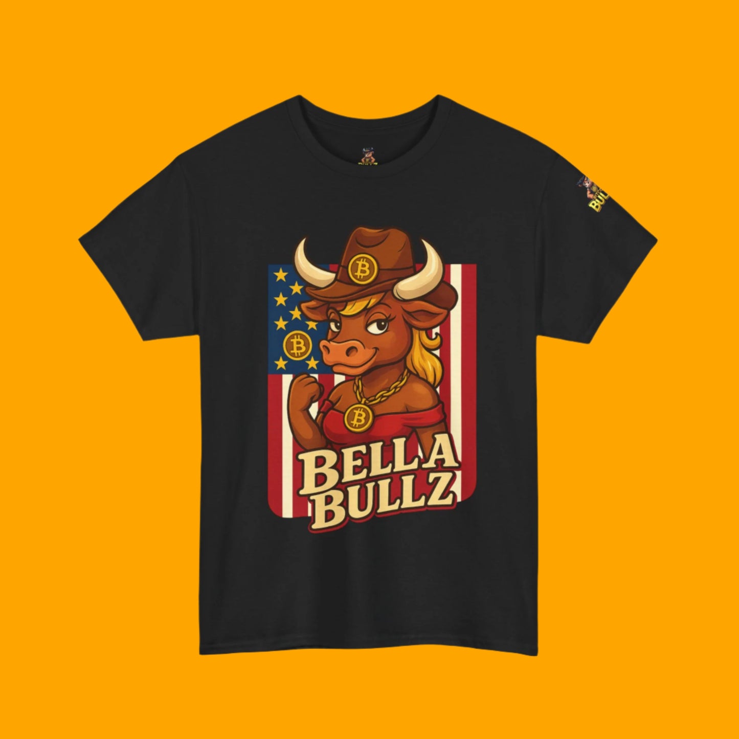 Bella Bullz Texas Cowboy Style for Crypto Women Limited Design Fashion Tee