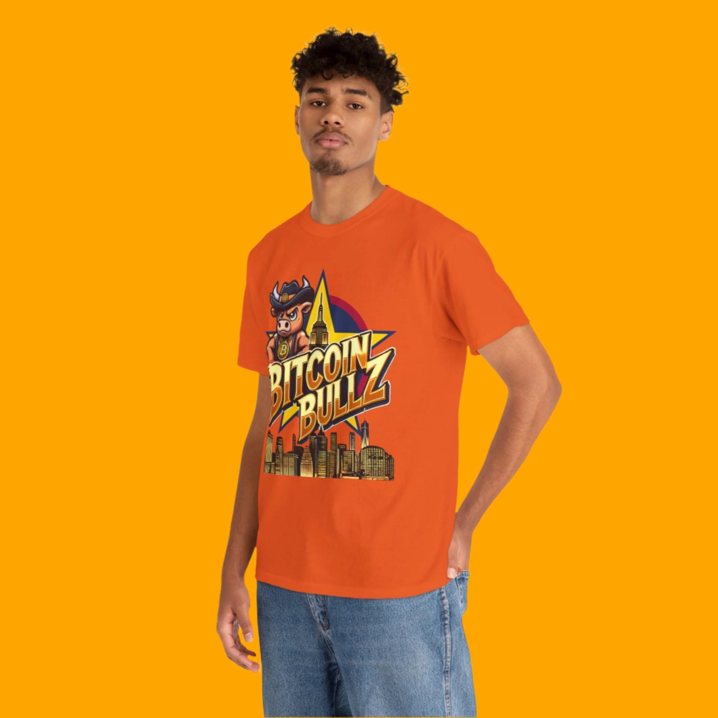 🔥 Bitcoin Bullz™ New York City Crypto Street Tee – Bold USA Design for Bitcoin Bulls & Independence Lovers 🔥
