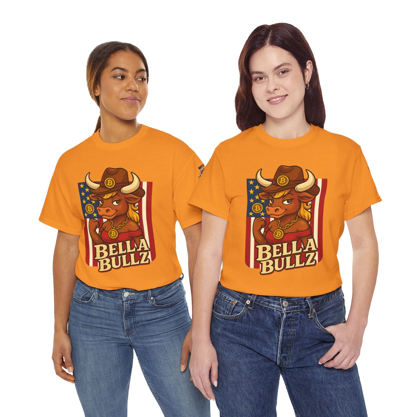 Bella Bullz Texas Cowboy Style for Crypto Women Limited Design Fashion Tee