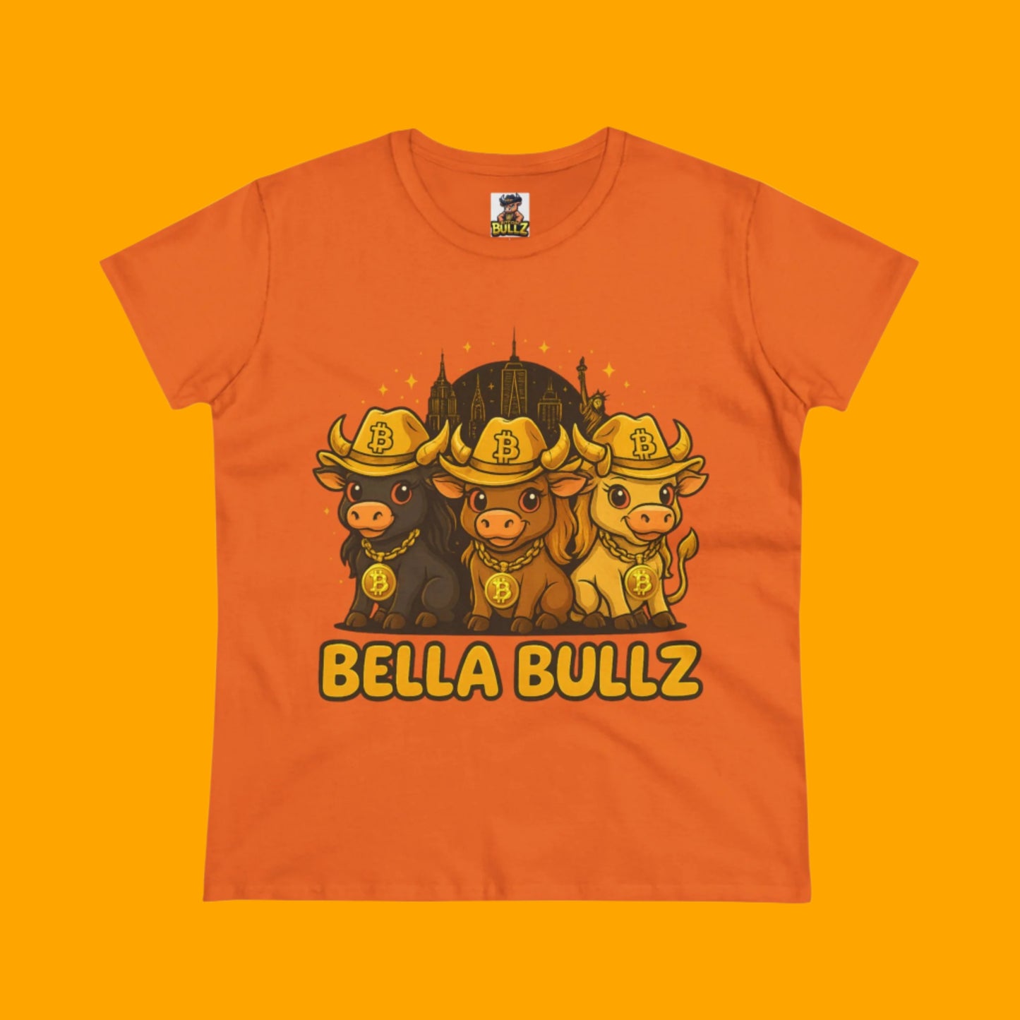 Cute Bull Graphic Tee, Limited Designs, Bella Bullz Shirt, Crypto Freedom Expression, represent your Bull!