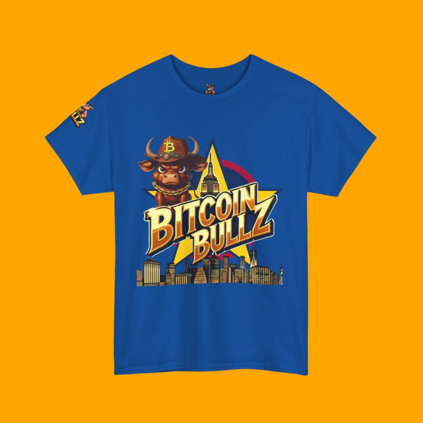 Bitcoin Bullz Limited Design Mens T-Shirt Unleash the Bull New York City Streetwear Viral T-Shirt Only 500 pieces made