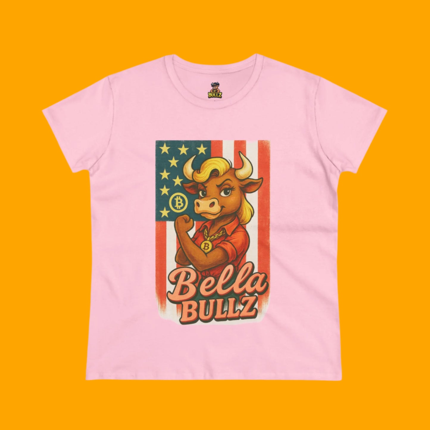 Bella Bullz Women's Graphic Tee Bitcoin Bullz Collection Limited Design