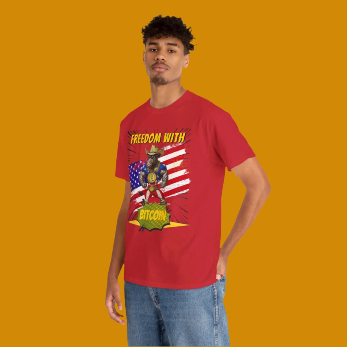 Bitcoin Bullz™ Limited Drop: Mens Streetwear Tee – Bold Crypto Style for Rebels & Risk-Takers,