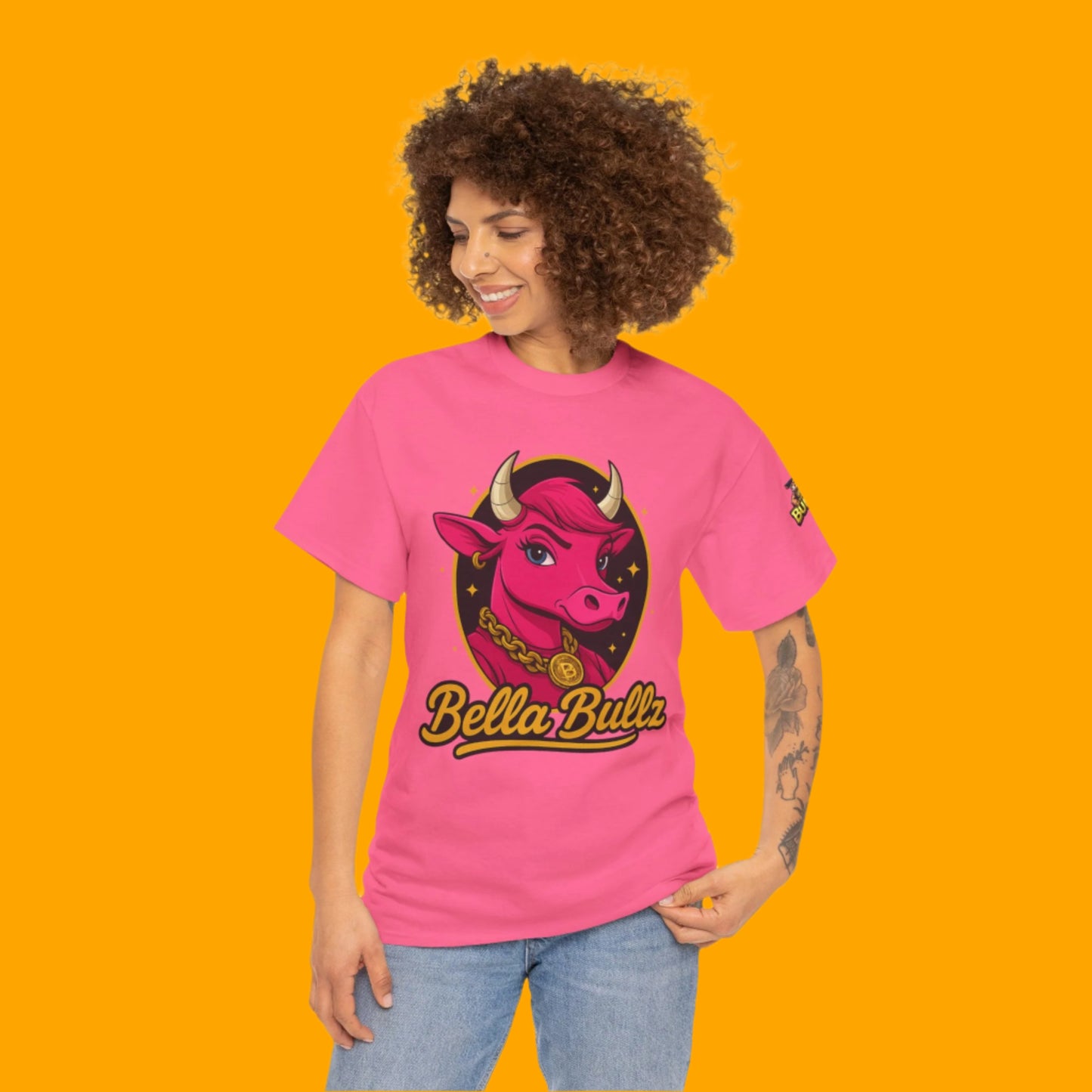 Women’s Graphic Tee - Crypto Bullz Western Texas Shirt, Crypto Passion, Rodeo Bella Bullz, Limited Design