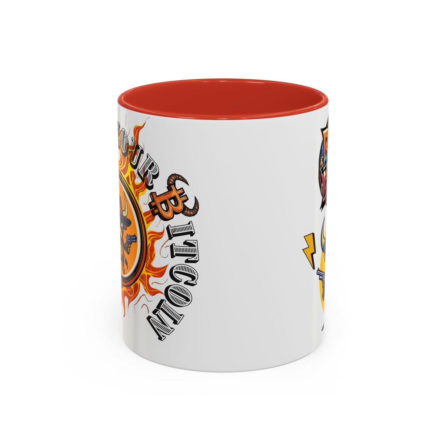 Bitcoin Bull Accent Coffee Mug - Perfect Gift for Crypto Lovers, Unique Mug for Bitcoin Enthusiasts, Cool Coffee Cup for Home or Office
