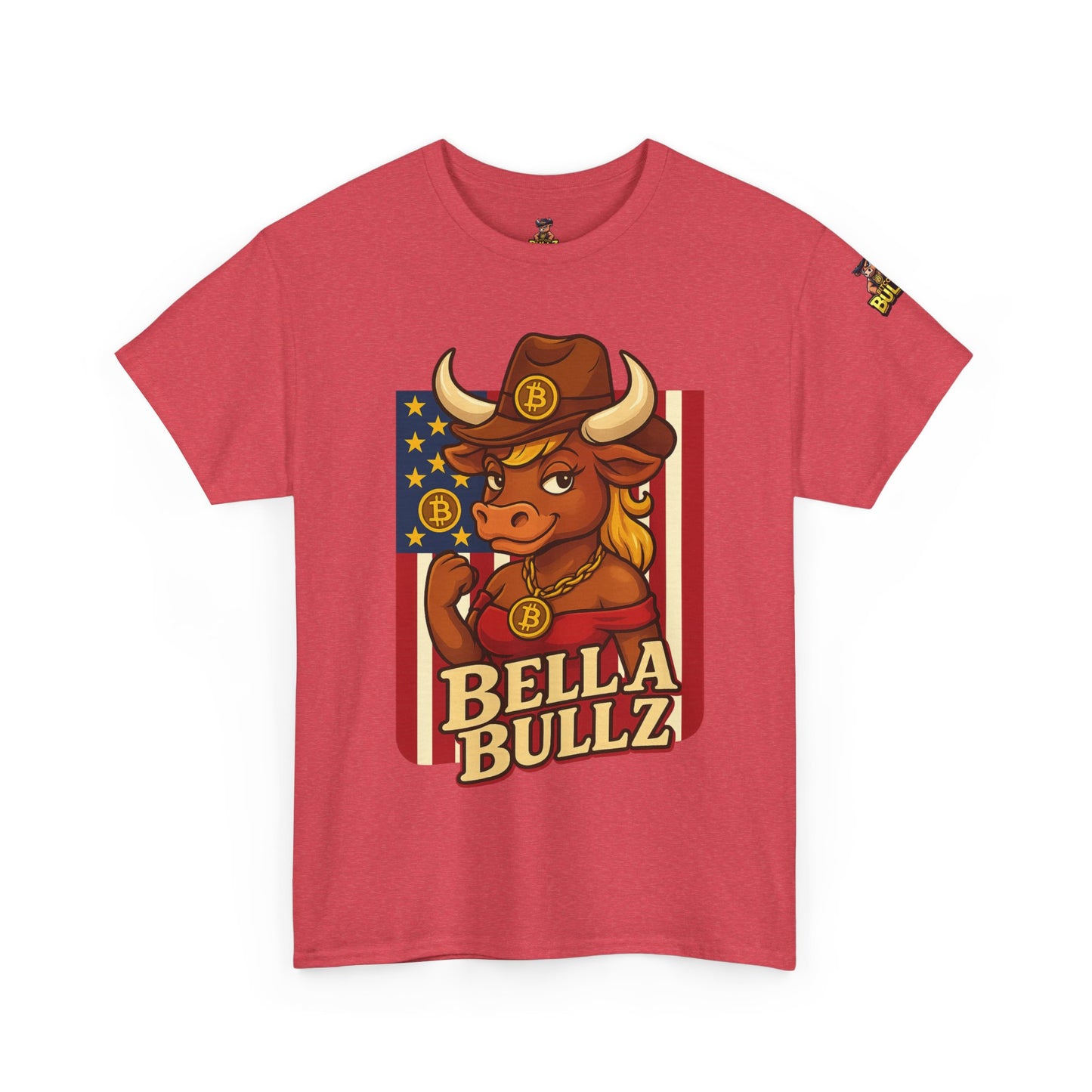 Bella Bullz Texas Cowboy Style for Crypto Women Limited Design Fashion Tee