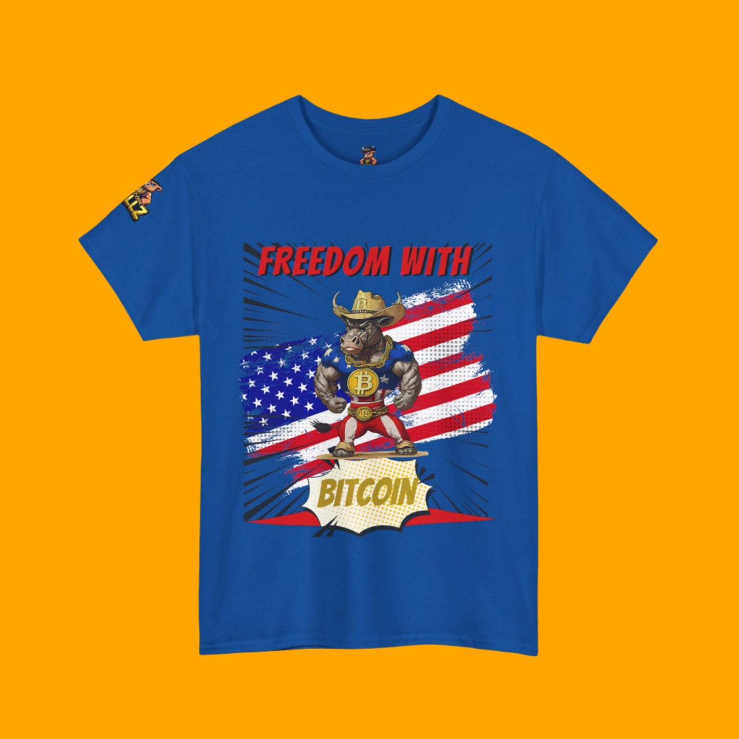 🚀 Bitcoin Bullz™ Viral Oversized Patriotic Crypto Tee Exclusive Style 4th of July – Bold USA Graphic for HODLers & Freedom Riders (Only 500!)