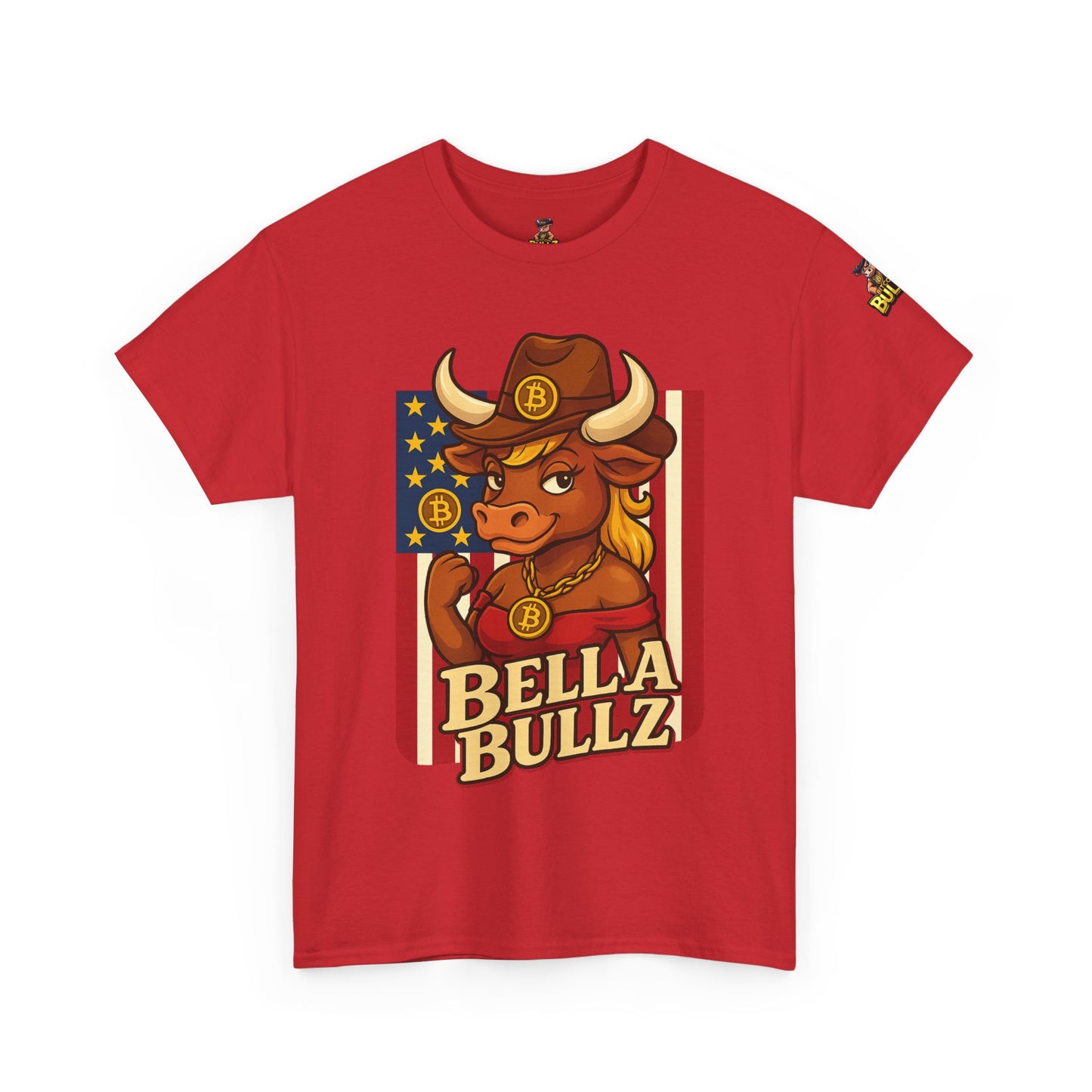 Bella Bullz Texas Cowboy Style for Crypto Women Limited Design Fashion Tee