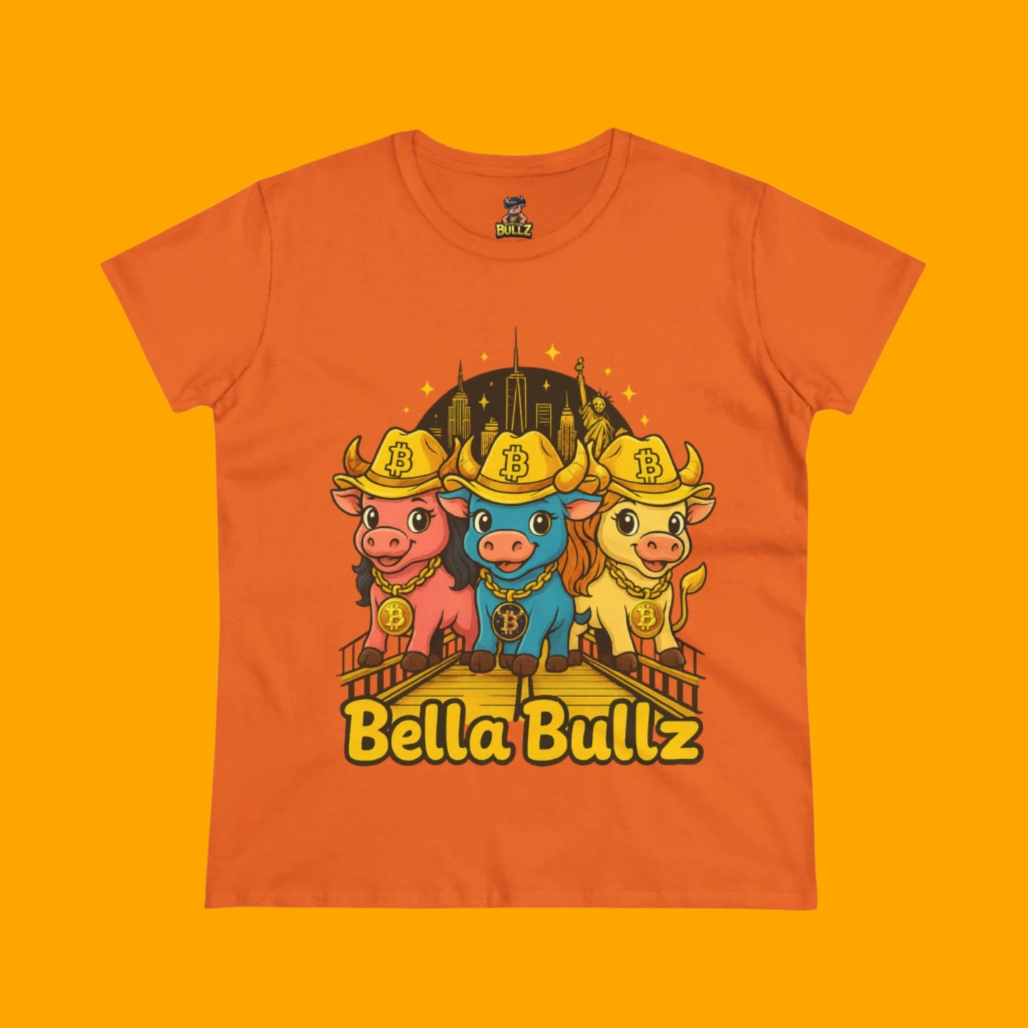 Bella Bullz Graphic Tee -Limited Design Cowgirl NYC Themed Shirt, Cute Animal Shirt