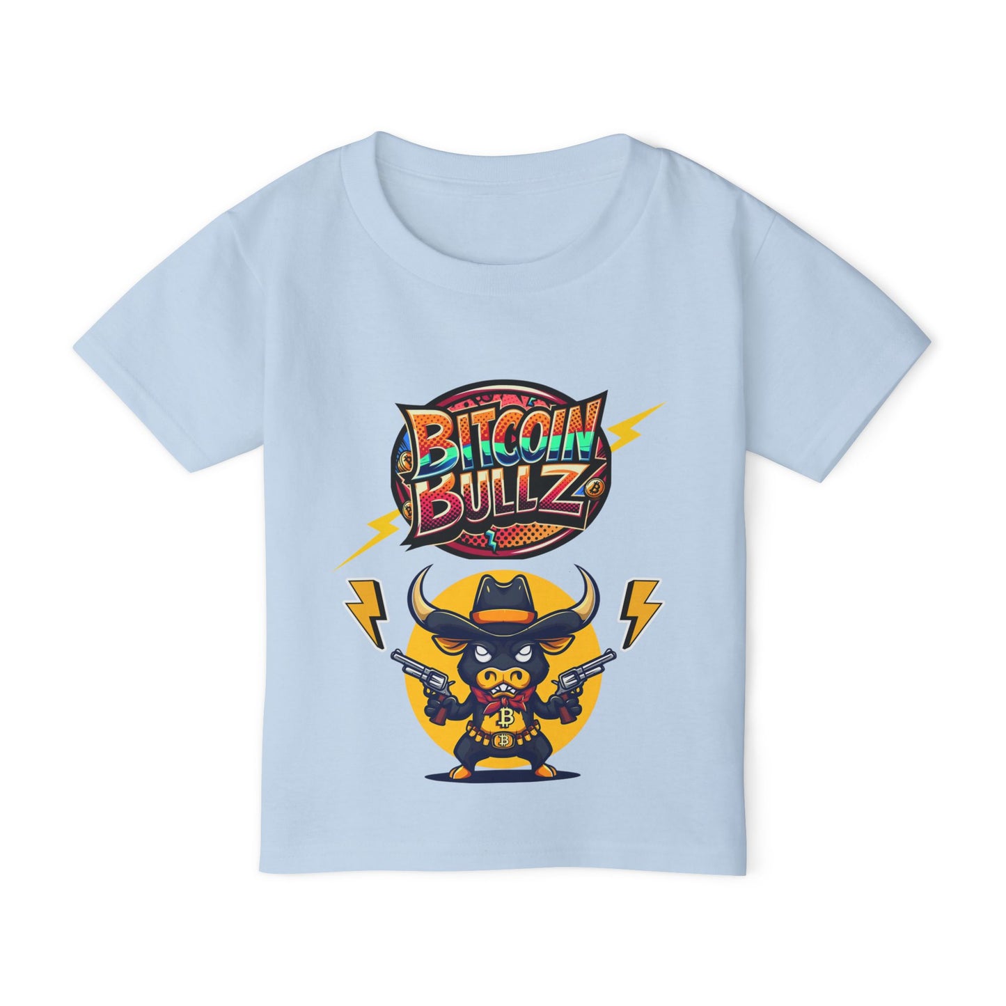 Bitcoin Bullz™ Kids T-Shirt, Fun Toddler Shirt, Graphic Tee for Cryptocurrency Lovers, Gifts for Young Enthusiasts, Cool Kids Apparel