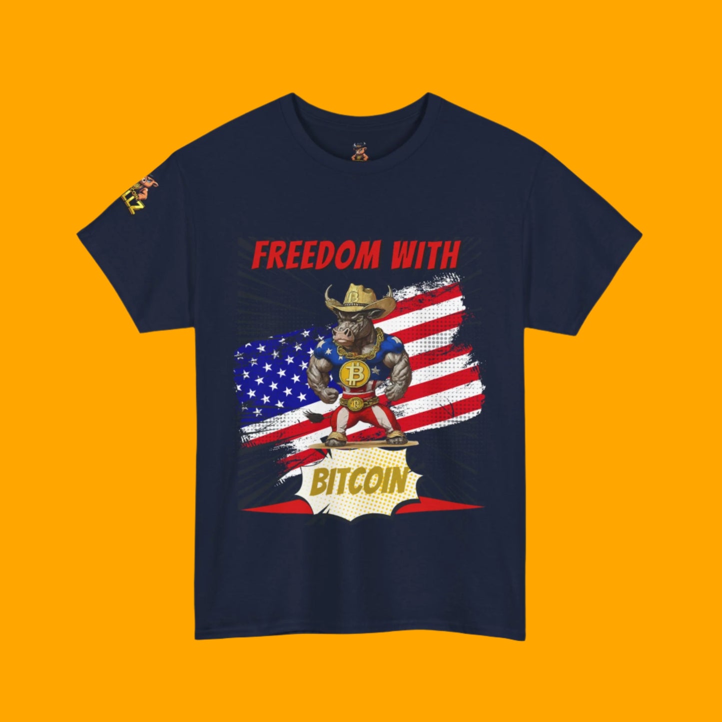 🚀 Bitcoin Bullz™ Viral Oversized Patriotic Crypto Tee Exclusive Style 4th of July – Bold USA Graphic for HODLers & Freedom Riders (Only 500!)