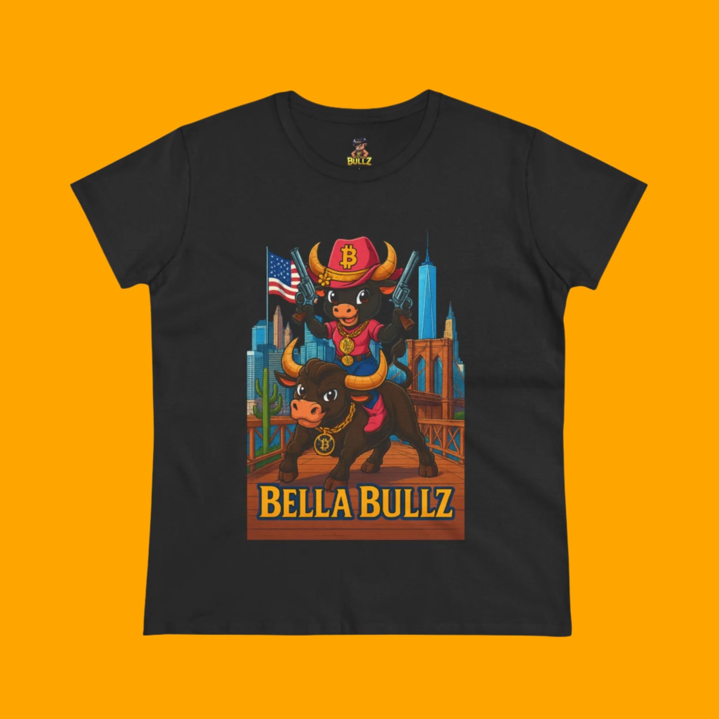 Crypto Lovers Graphic Tee - Bella Bullz Design, Limited Edition Quality Casual Wear, Gift for Animal Lovers, Fun Retro Vibe, Summer Fashion