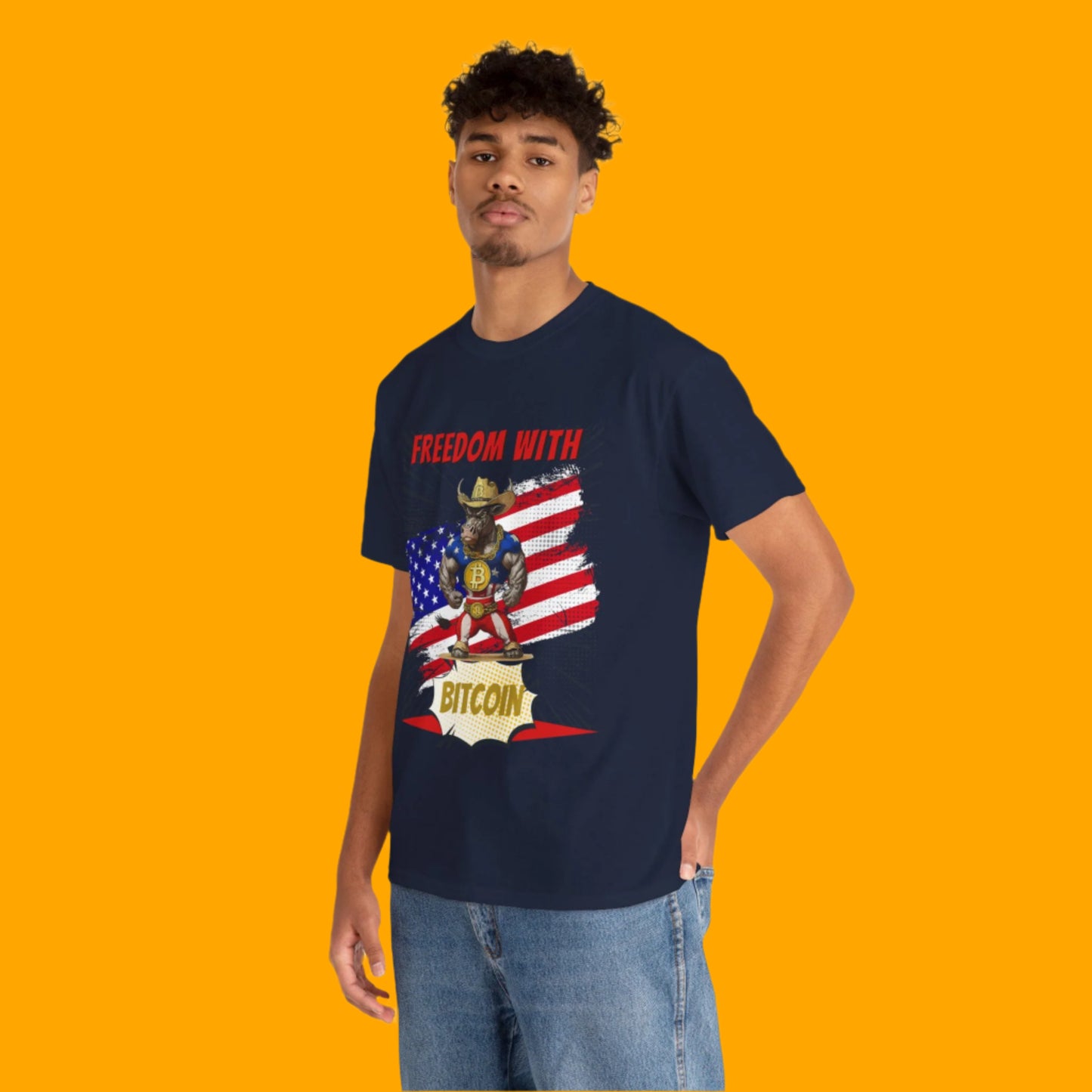 🚀 Bitcoin Bullz™ Viral Oversized Patriotic Crypto Tee Exclusive Style 4th of July – Bold USA Graphic for HODLers & Freedom Riders (Only 500!)