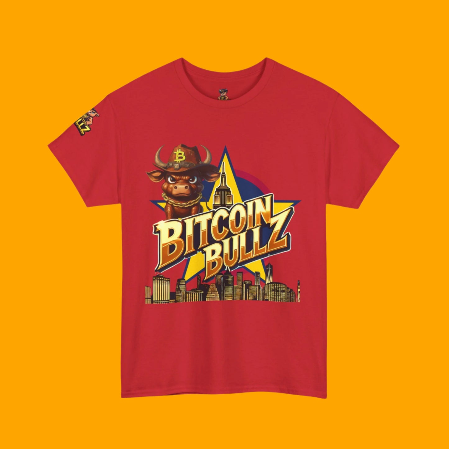 Bitcoin Bullz Limited Design Mens T-Shirt Unleash the Bull New York City Streetwear Viral T-Shirt Only 500 pieces made
