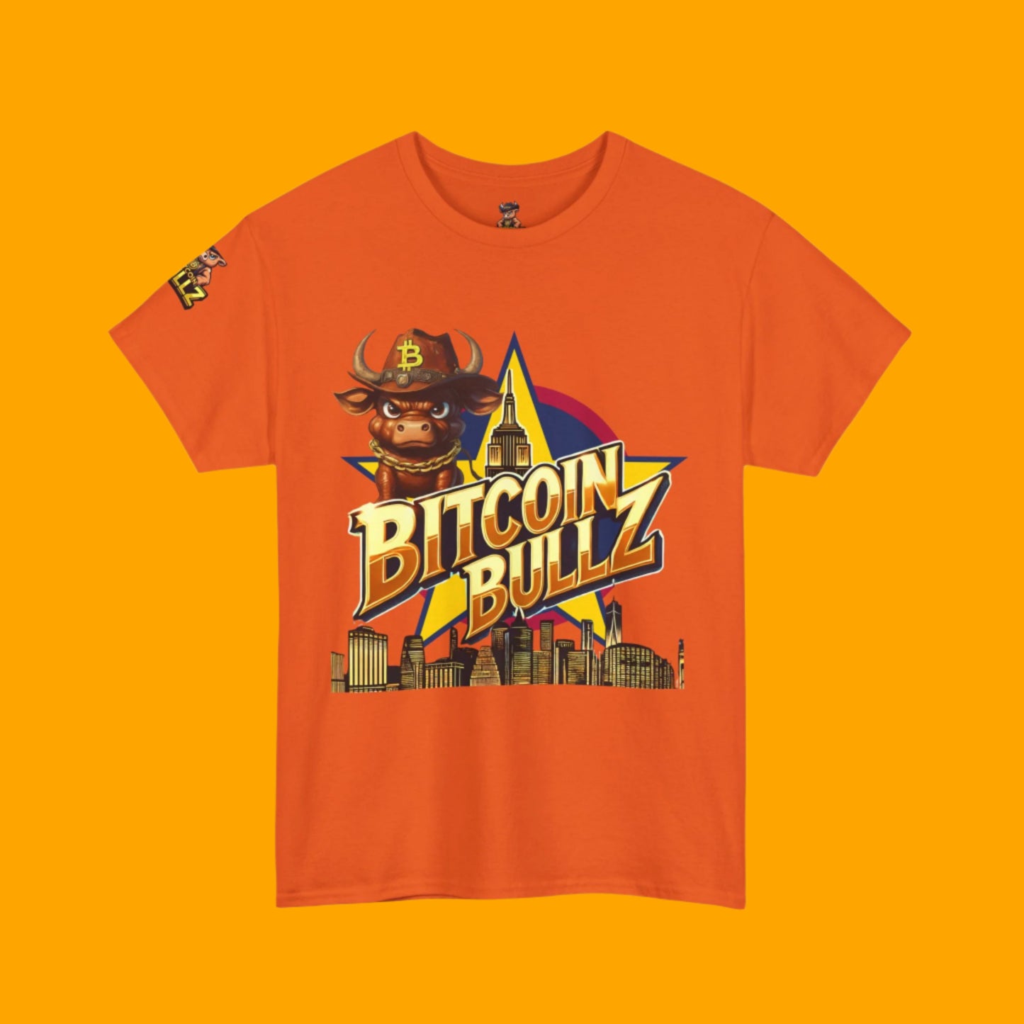 Bitcoin Bullz Limited Design Mens T-Shirt Unleash the Bull New York City Streetwear Viral T-Shirt Only 500 pieces made