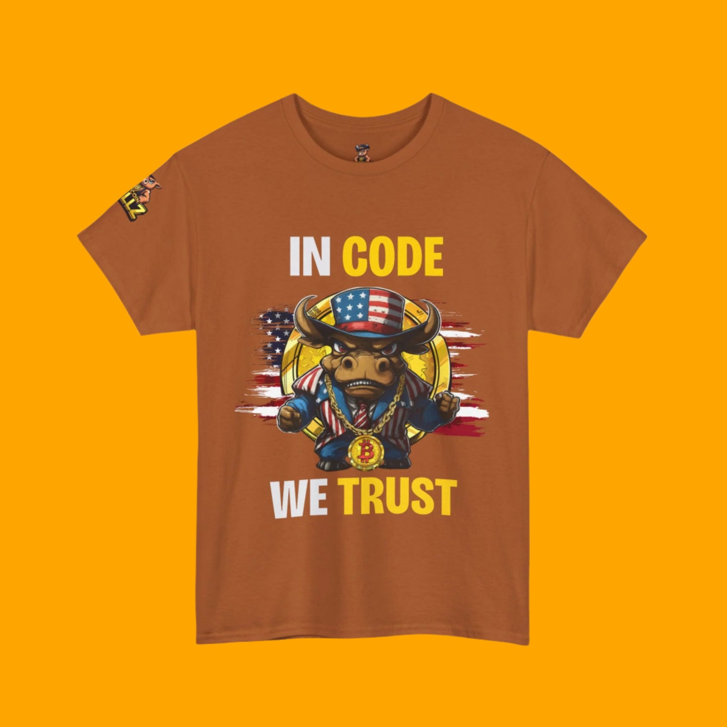 🔥 Bitcoin Bullz™ All-American Limited Edition Tee – Bold Patriotic Streetwear for Independent Spirits and Rebels New York City Style (Only 500 Made!) 🔥