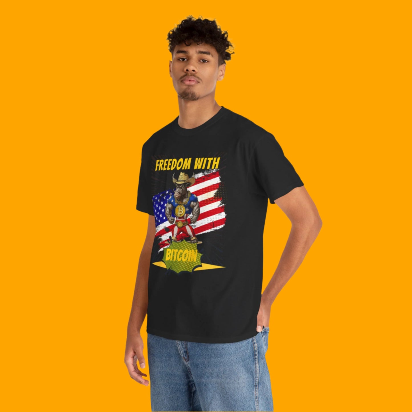 Bitcoin Bullz™ Limited Drop: Mens Streetwear Tee – Bold Crypto Style for Rebels & Risk-Takers,