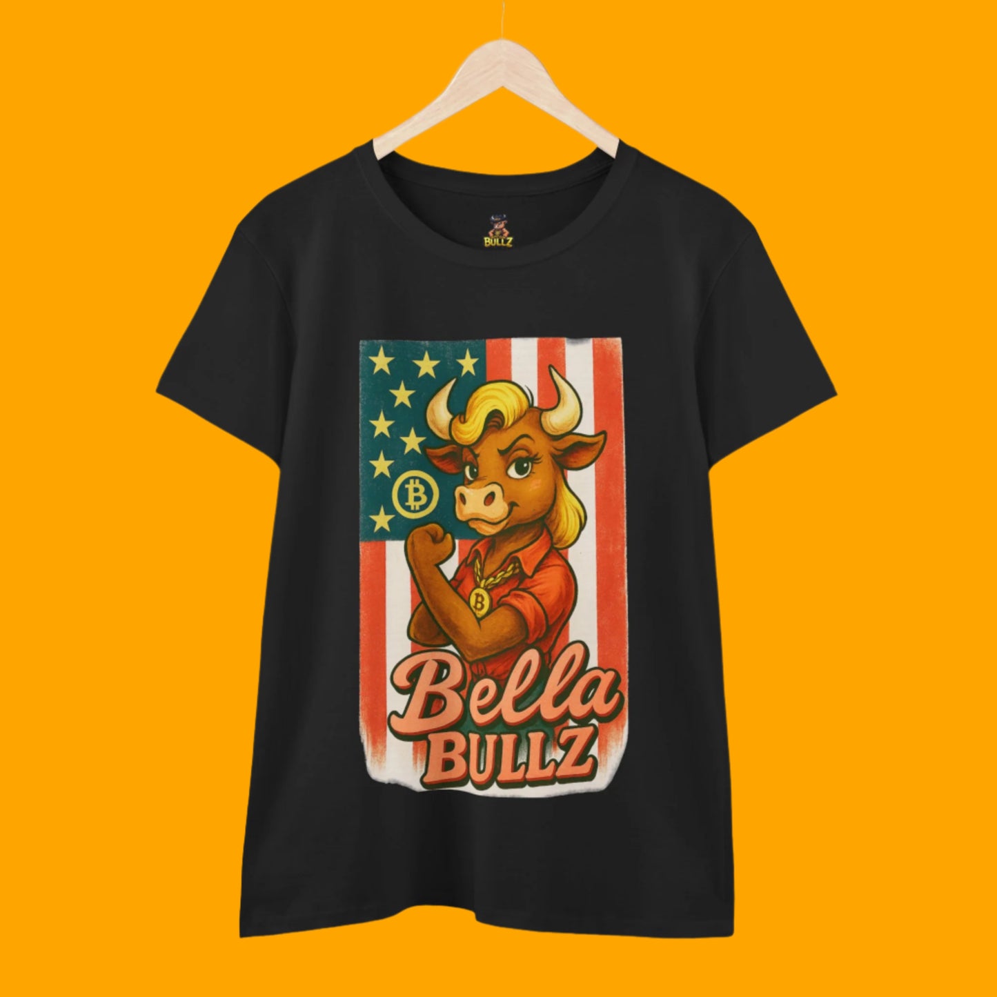 Bella Bullz Women's Graphic Tee Bitcoin Bullz Collection Limited Design
