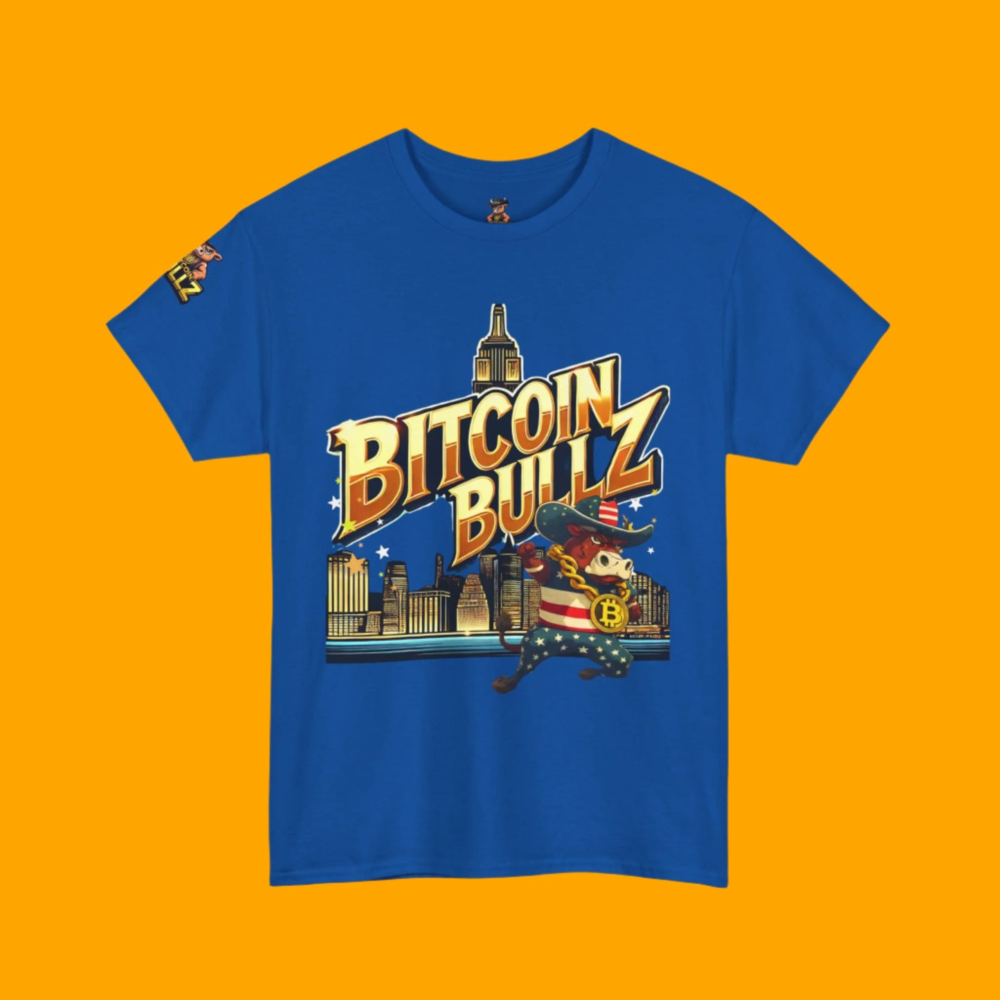 Bitcoin Bullz™ Limited Drop: Mens New York City Streetwear Tee – Bold Brooklyn Crypto Style for Rebels (500pcs Max) 🔥