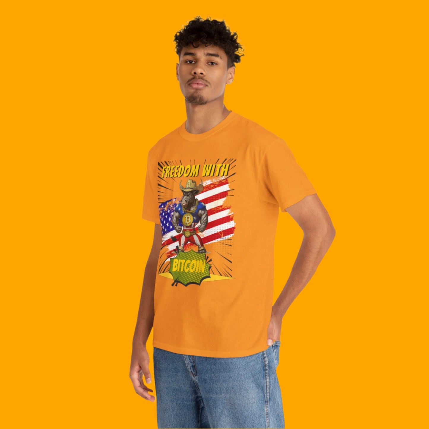 Bitcoin Bullz™ Limited Drop: Mens Streetwear Tee – Bold Crypto Style for Rebels & Risk-Takers,