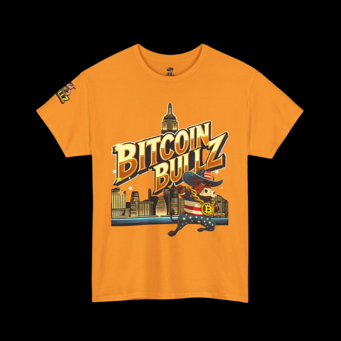 Bitcoin Bullz™ Limited Drop: Mens New York City Streetwear Tee – Bold Brooklyn Crypto Style for Rebels (500pcs Max) 🔥