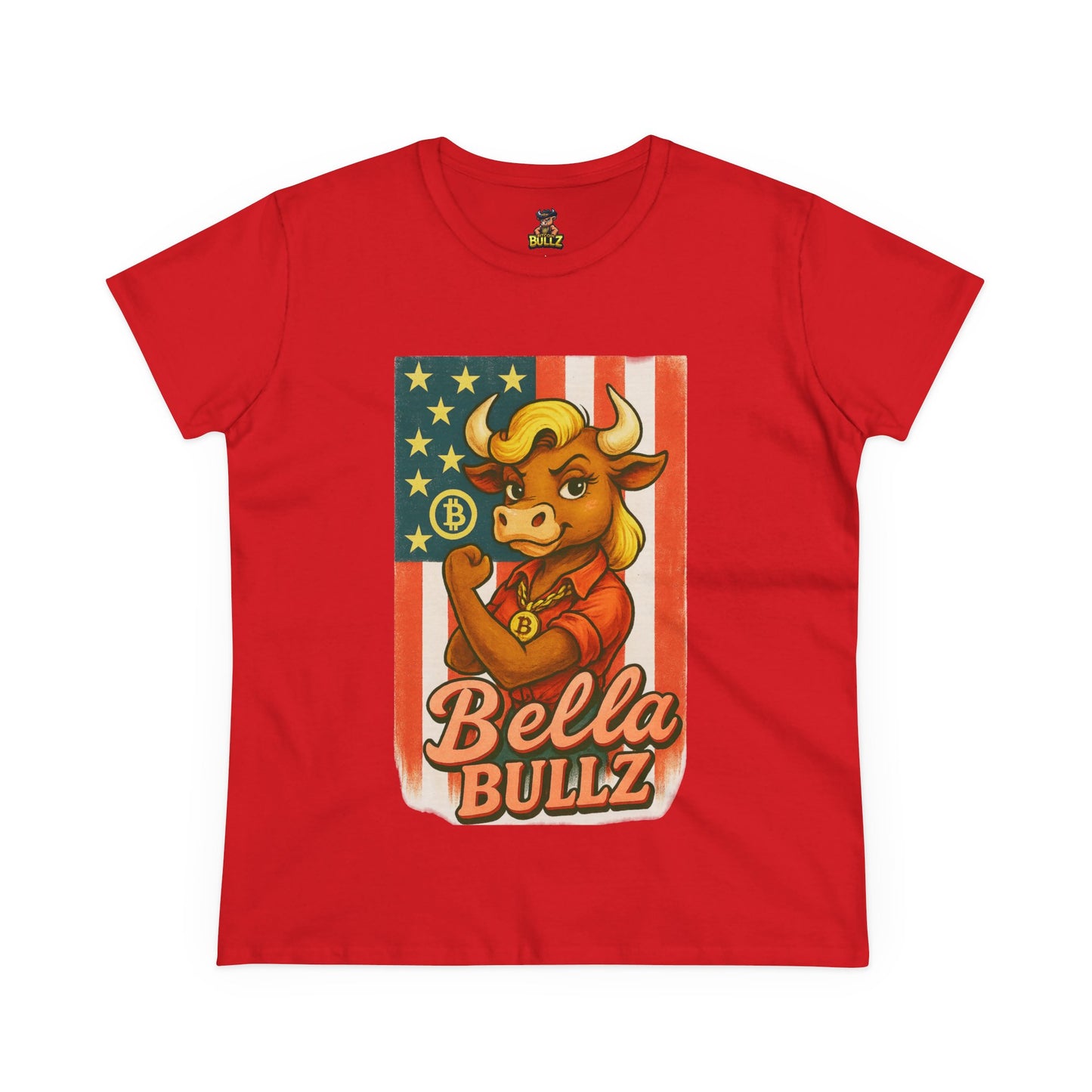Bella Bullz Women's Graphic Tee Bitcoin Bullz Collection Limited Design