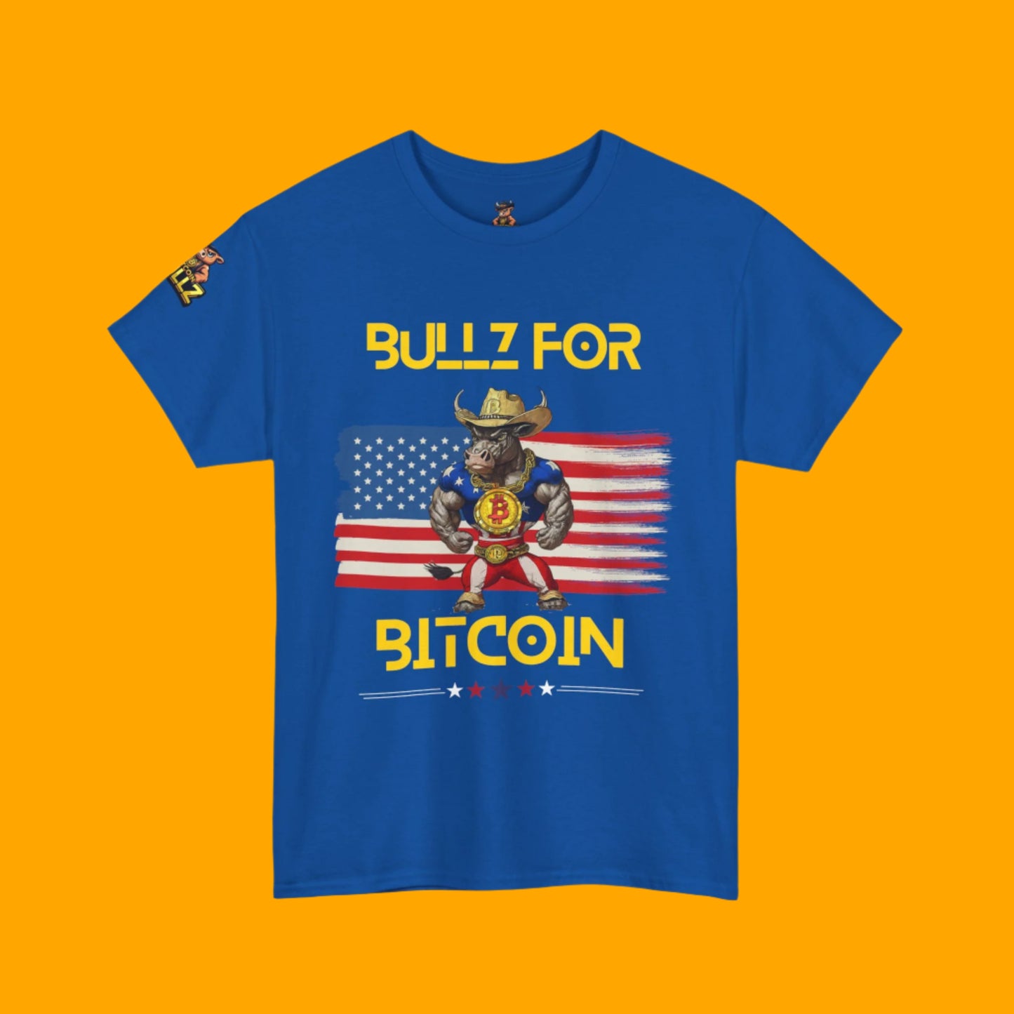 🔥 Bitcoin Bullz™ All-American Limited Edition Tee – Bold Patriotic Streetwear for Independent Spirits (Only 500 Made!) 🔥