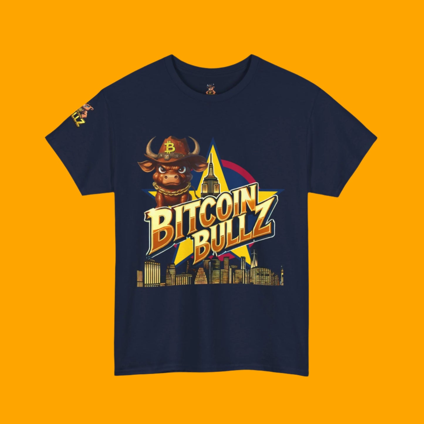 Bitcoin Bullz Limited Design Mens T-Shirt Unleash the Bull New York City Streetwear Viral T-Shirt Only 500 pieces made
