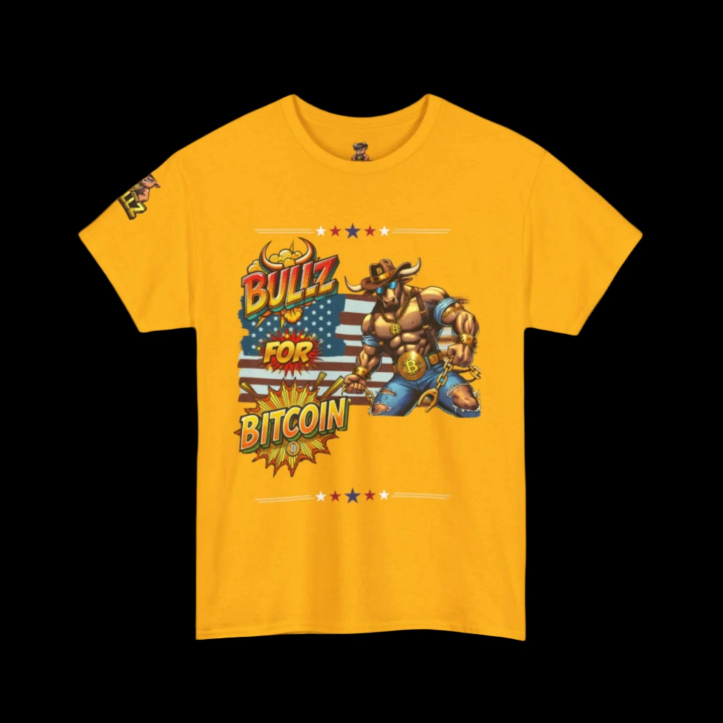 🔥 Bitcoin Bullz™ Patriotic Crypto Street Tee – Bold USA Design for Bitcoin Bulls & Independence Lovers Crypto Animals