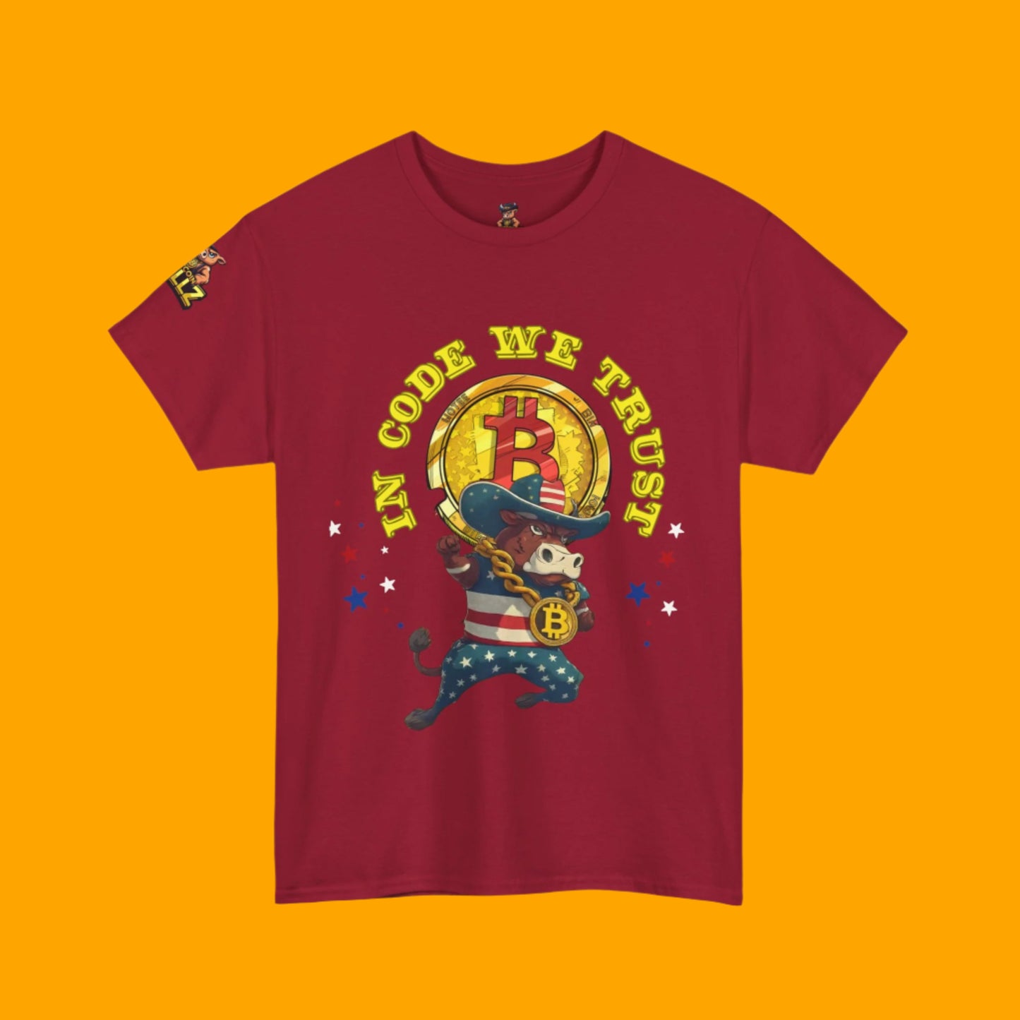🔥 Bitcoin Bullz™ Limited Drop: Mens Streetwear Tee – Bold Viral Crypto Cowboy Style for Rebels (500pcs Max) Crypto Lovers of all Ages 🔥
