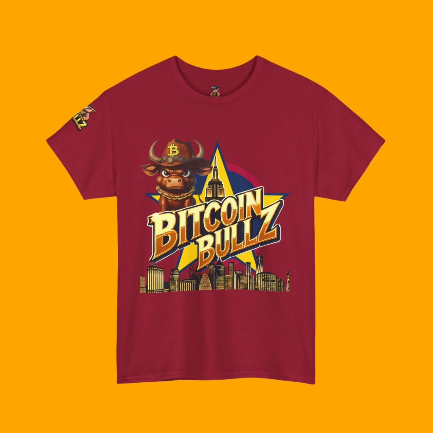 Bitcoin Bullz Limited Design Mens T-Shirt Unleash the Bull New York City Streetwear Viral T-Shirt Only 500 pieces made