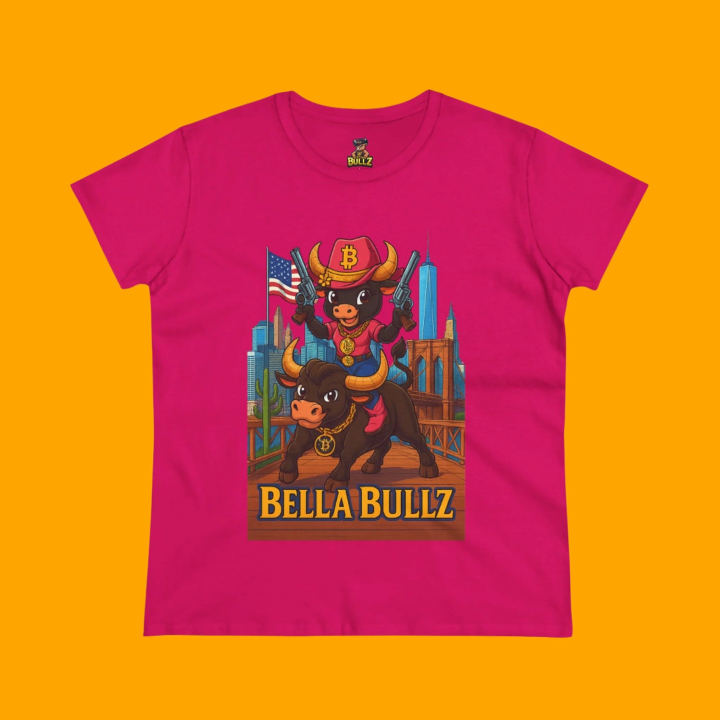 Crypto Lovers Graphic Tee - Bella Bullz Design, Limited Edition Quality Casual Wear, Gift for Animal Lovers, Fun Retro Vibe, Summer Fashion