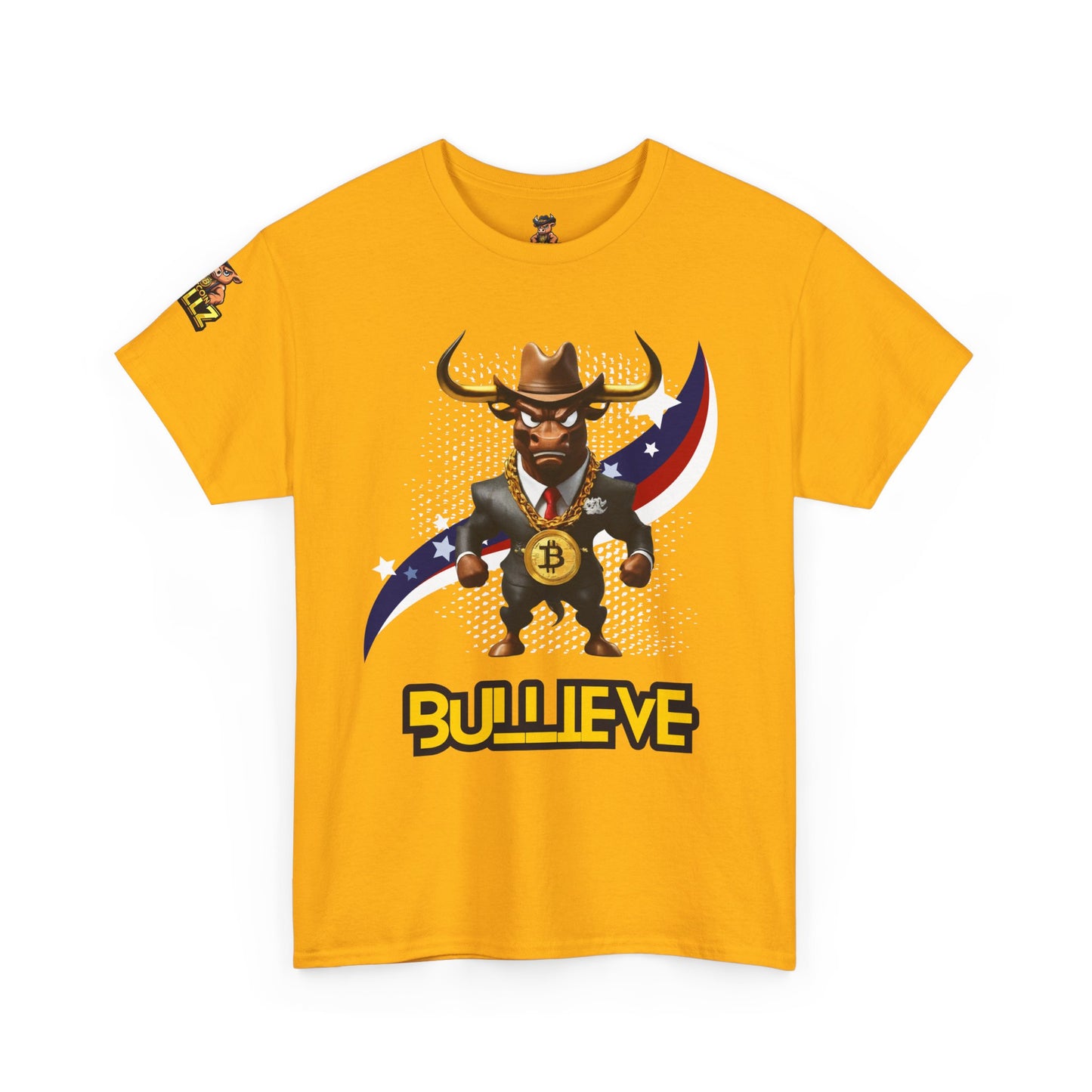 🔥 Bitcoin Bullz™ Patriotic Crypto Street Tee – Bold USA Design for Bitcoin Bulls & Independence Lovers, July 4th Fashion