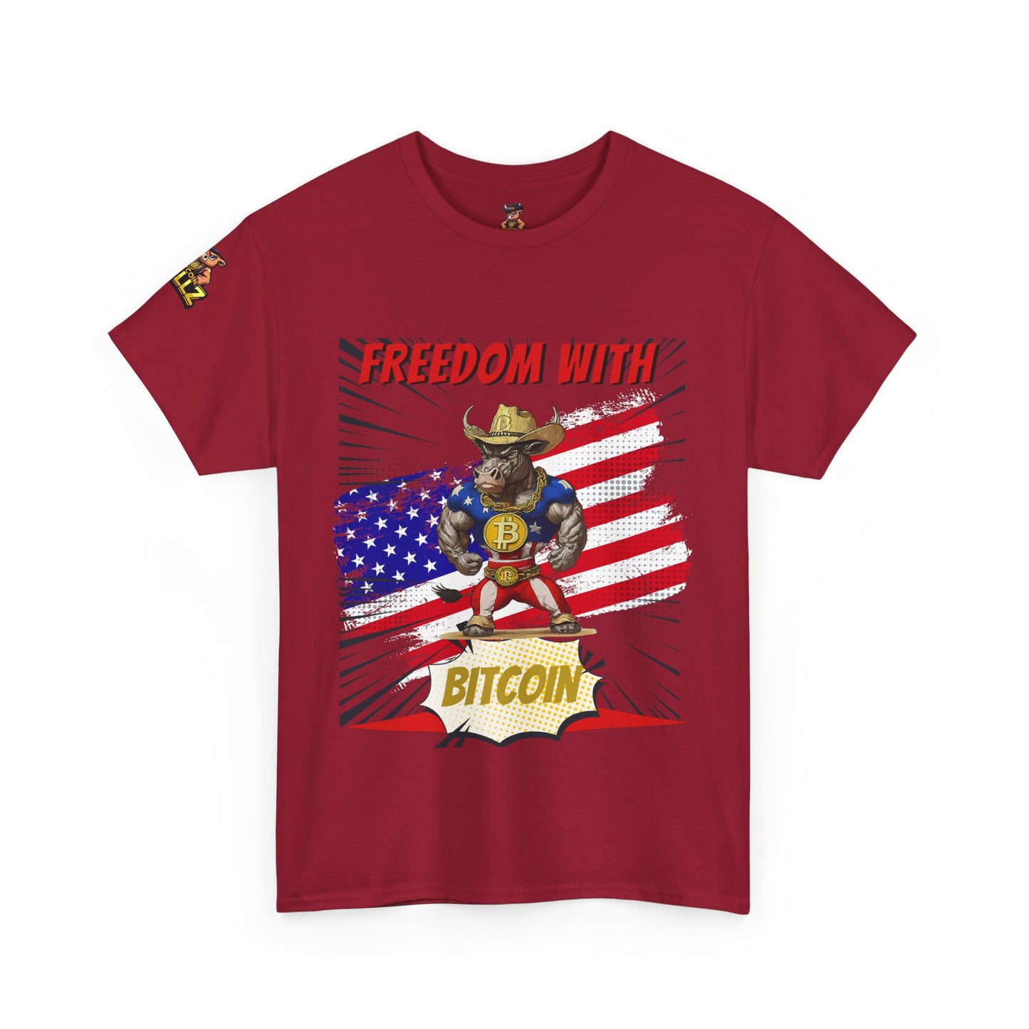 🚀 Bitcoin Bullz™ Viral Oversized Patriotic Crypto Tee Exclusive Style 4th of July – Bold USA Graphic for HODLers & Freedom Riders (Only 500!)