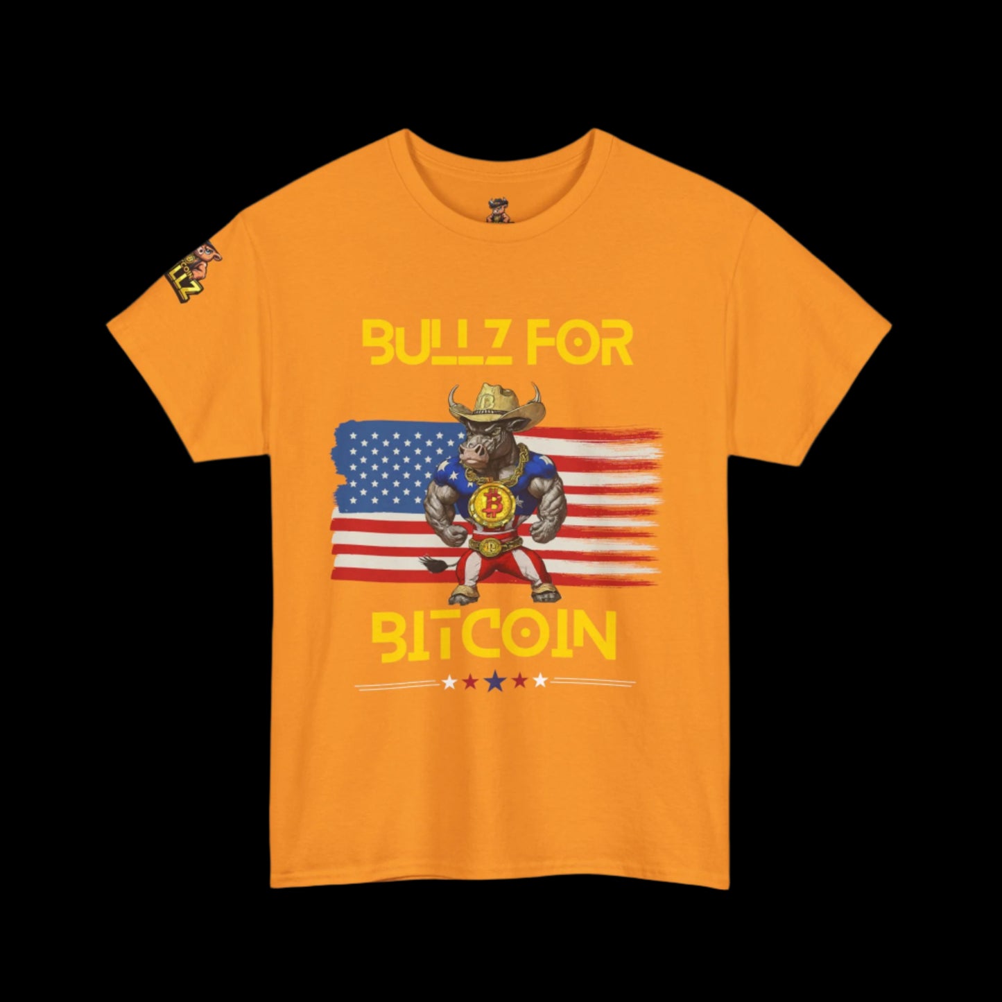 🔥 Bitcoin Bullz™ All-American Limited Edition Tee – Bold Patriotic Streetwear for Independent Spirits (Only 500 Made!) 🔥